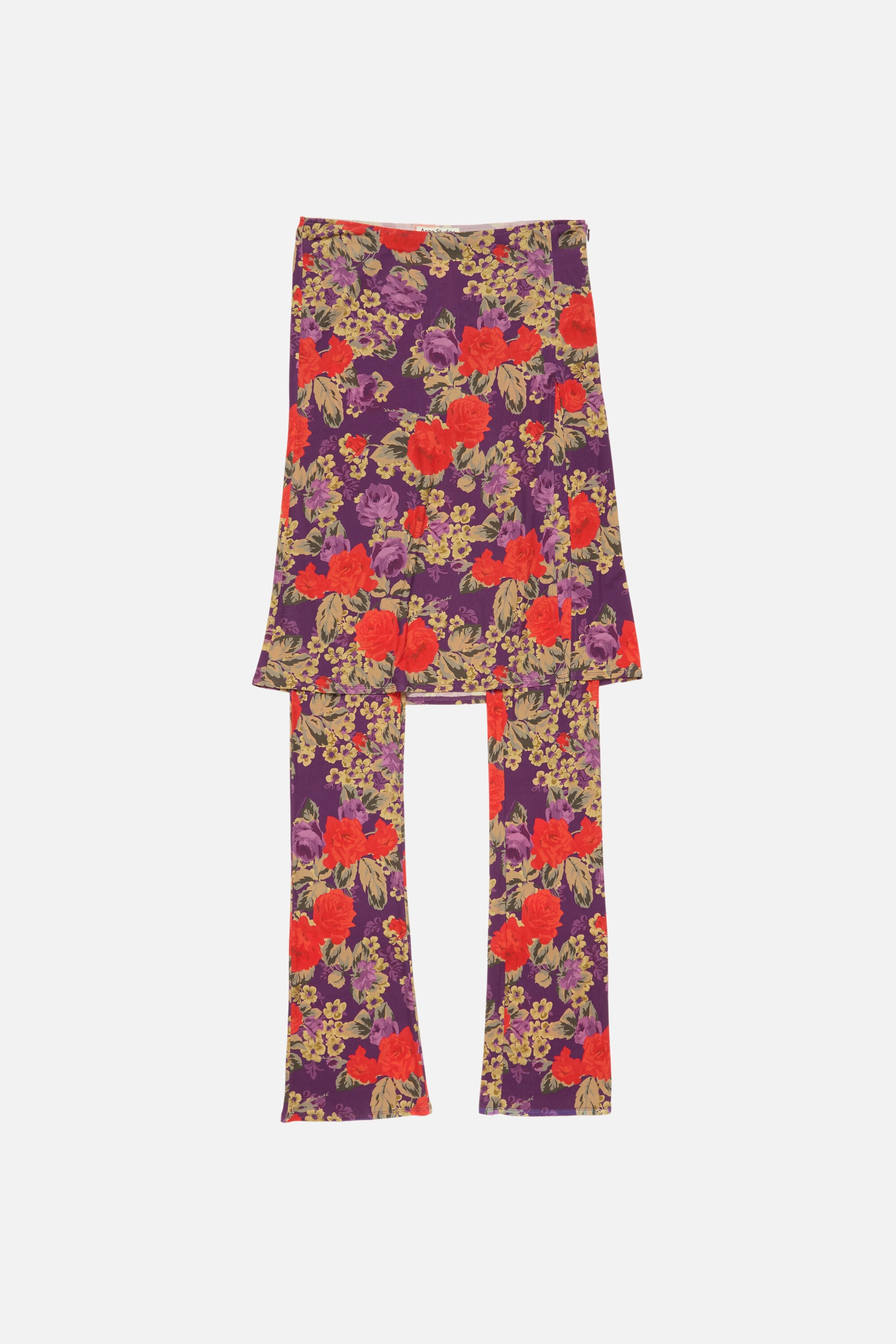 Acne Studios - Layered skirt pants - Multi purple