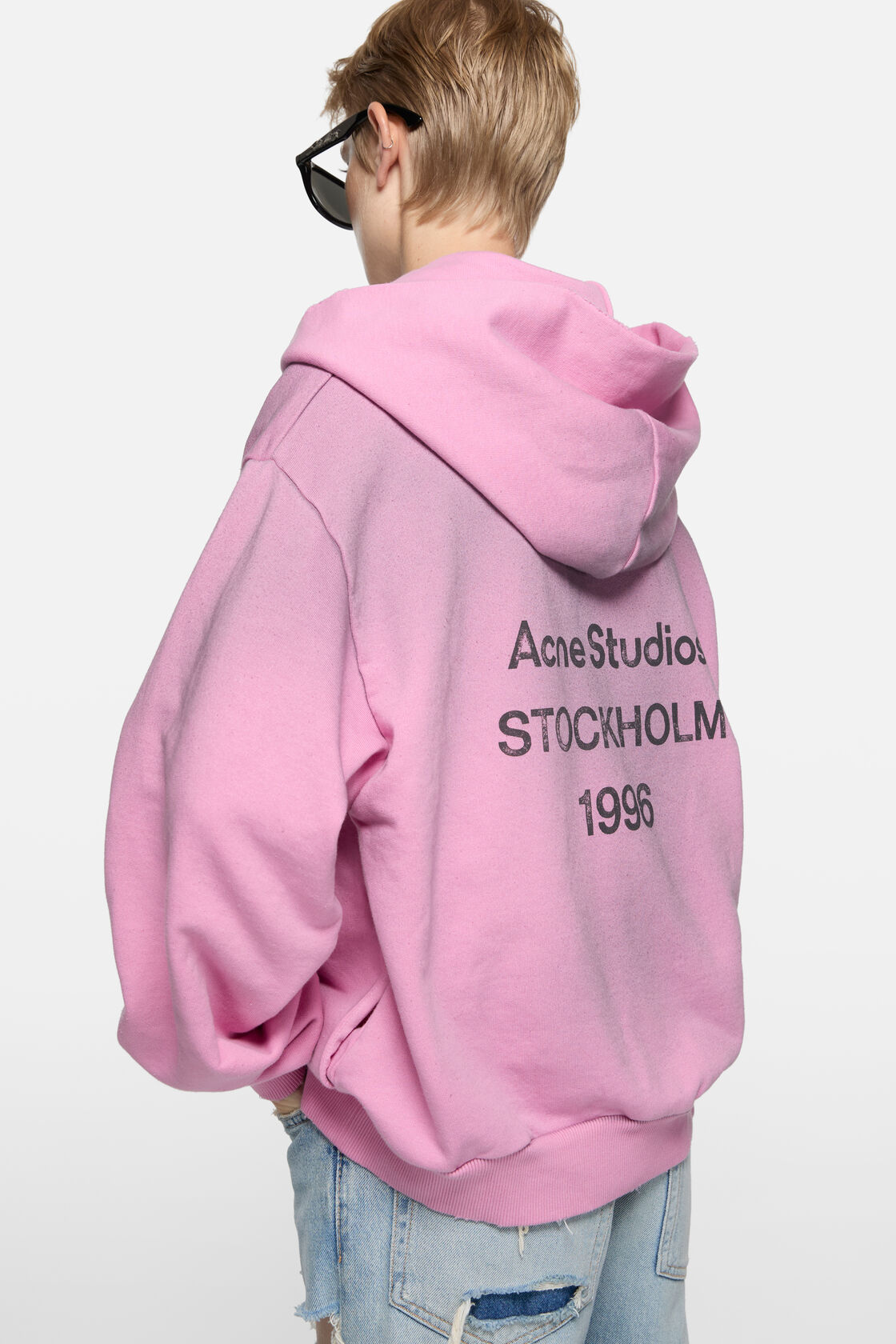 Logo hooded sweater, Cotton candy pink, 2000x