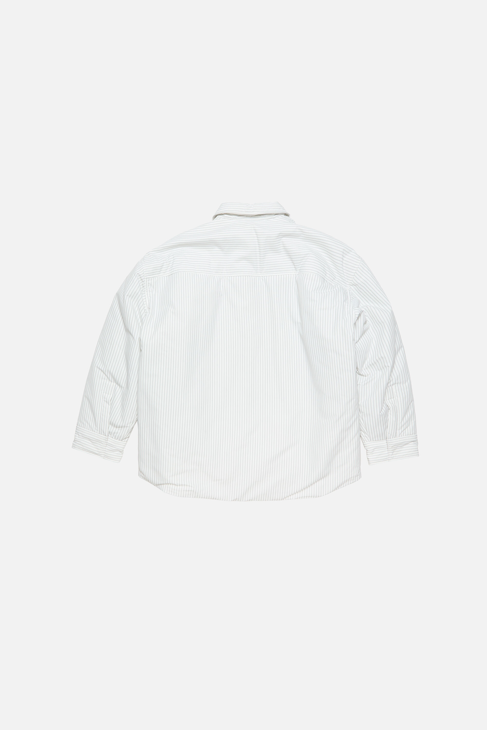 Acne Studios - ストライプテクニカルオーバーシャツ - ホワイト/グレー