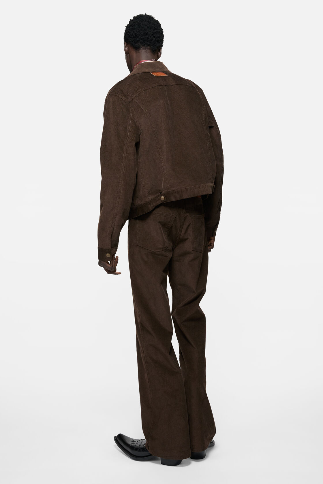 Corduroy jacket, Dark brown, 2000x