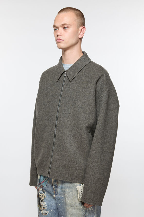 Acne Studios - Wool zipper jacket - Graphite grey 