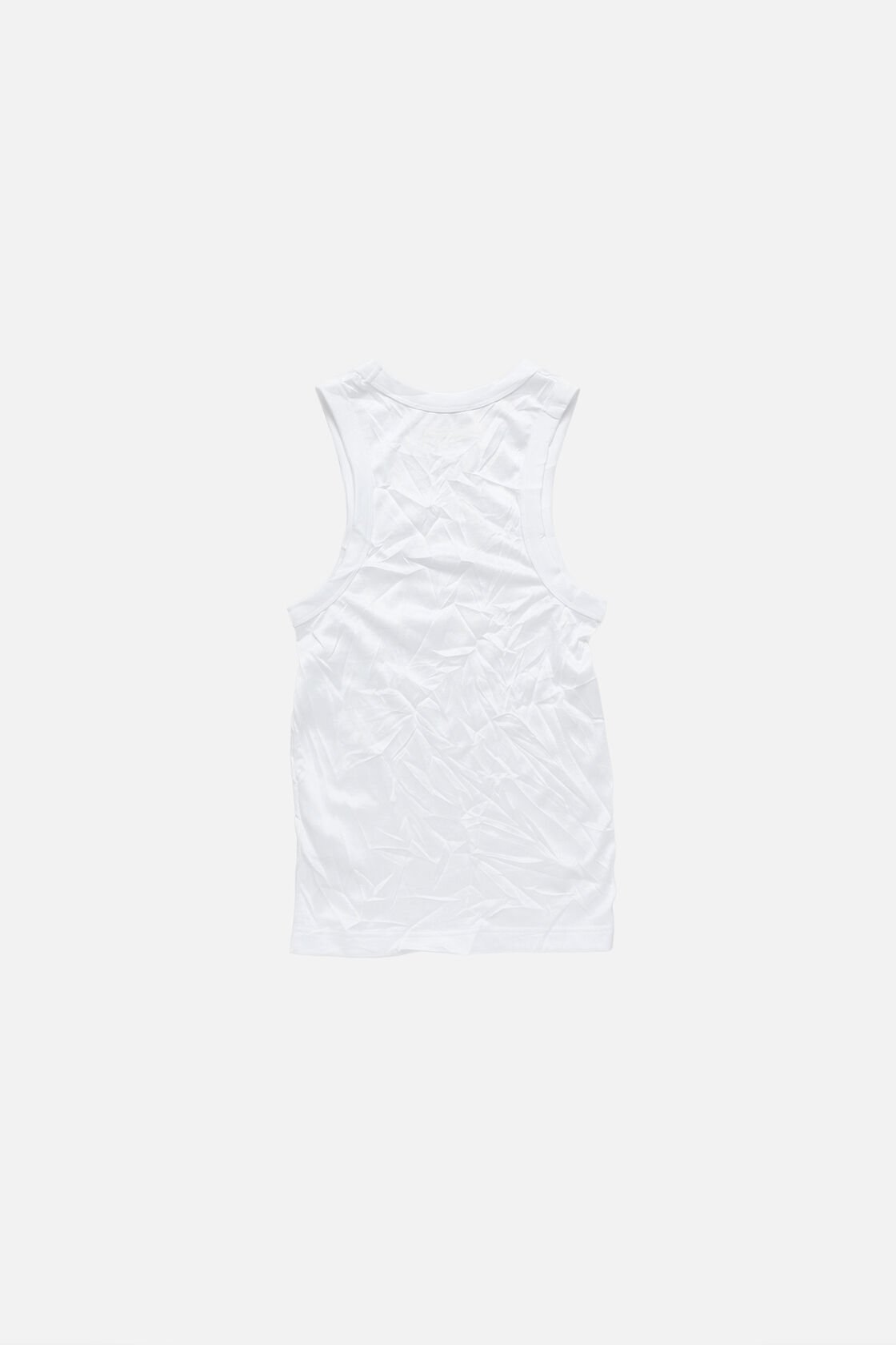 Crinkled printed tanktop, White, 2000x