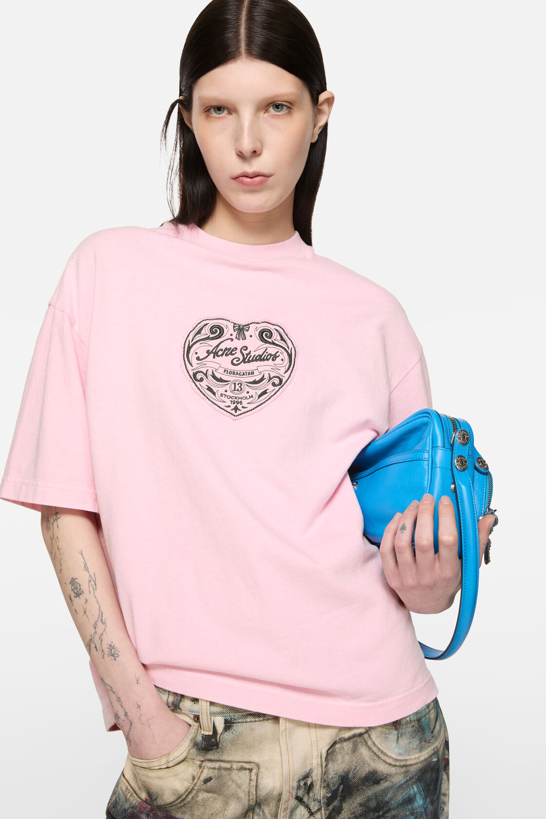 徽标T恤, 浅粉色, 2000x