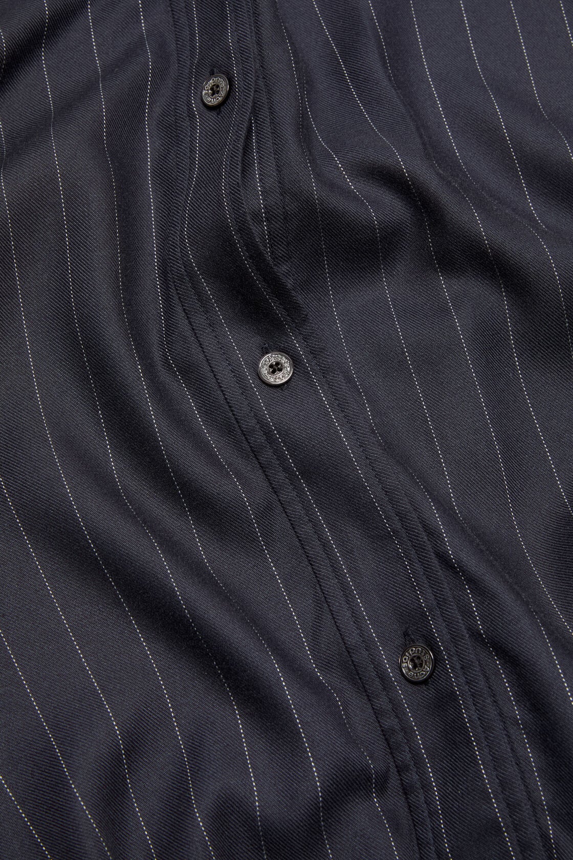 Button-up wool overshirt, Navy blue, 2000x