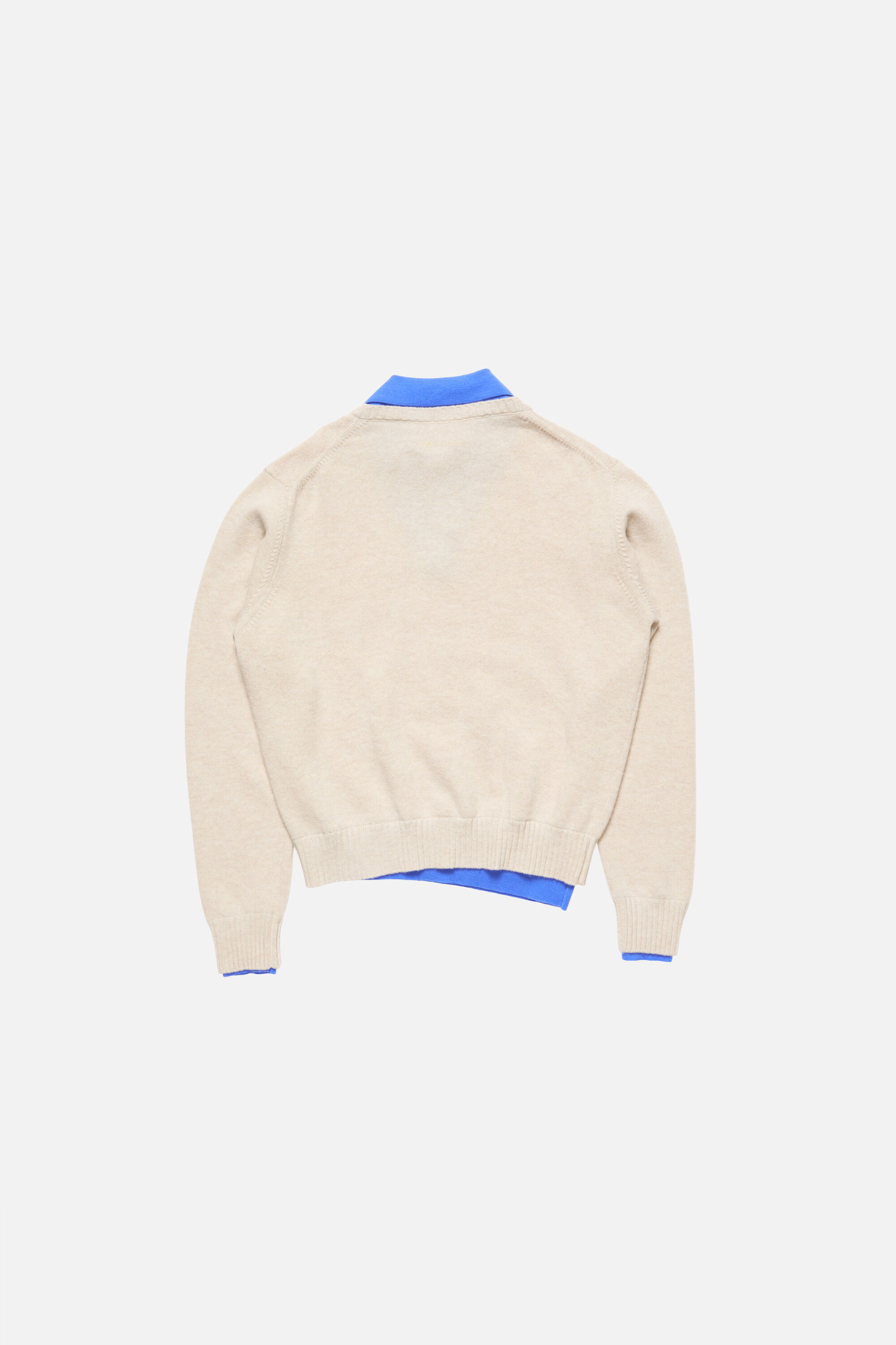 Acne Studios - Layered Wool V-Neck Sweater - Dirty white