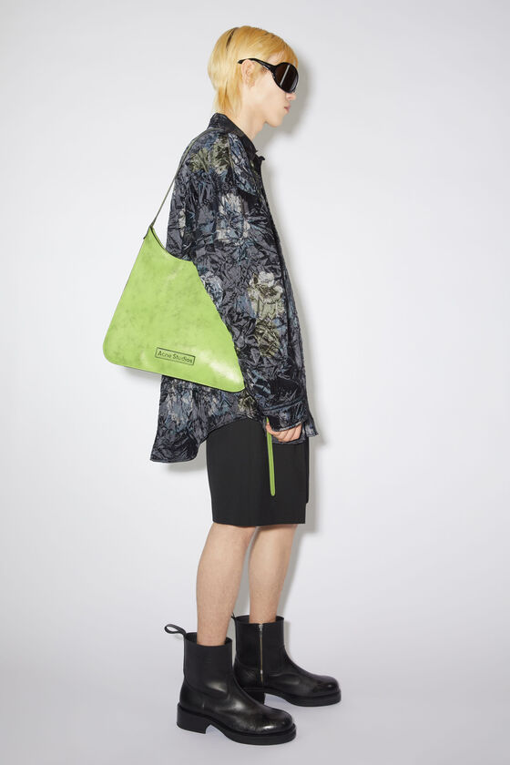 Acne Studios - プラット ショルダーバッグ - ライムグリーン 