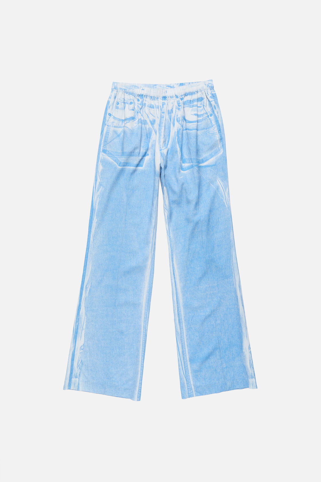 Casual printed trousers, Light blue, 2000x