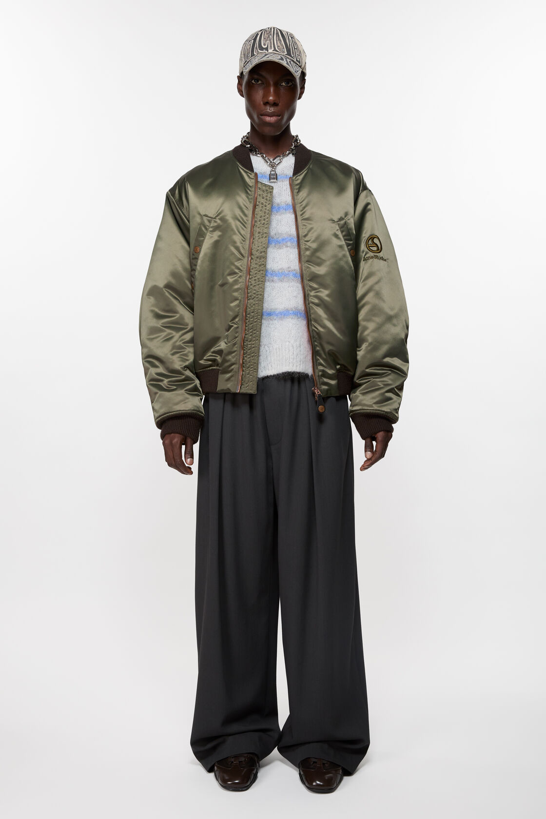 Bomber jacket logogram, Military green, 2000x
