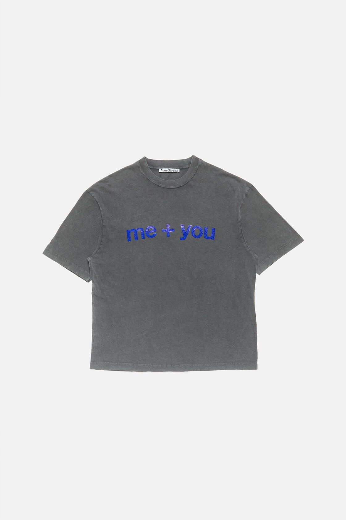 Glitter graphic t-shirt, Faded black, 2000x