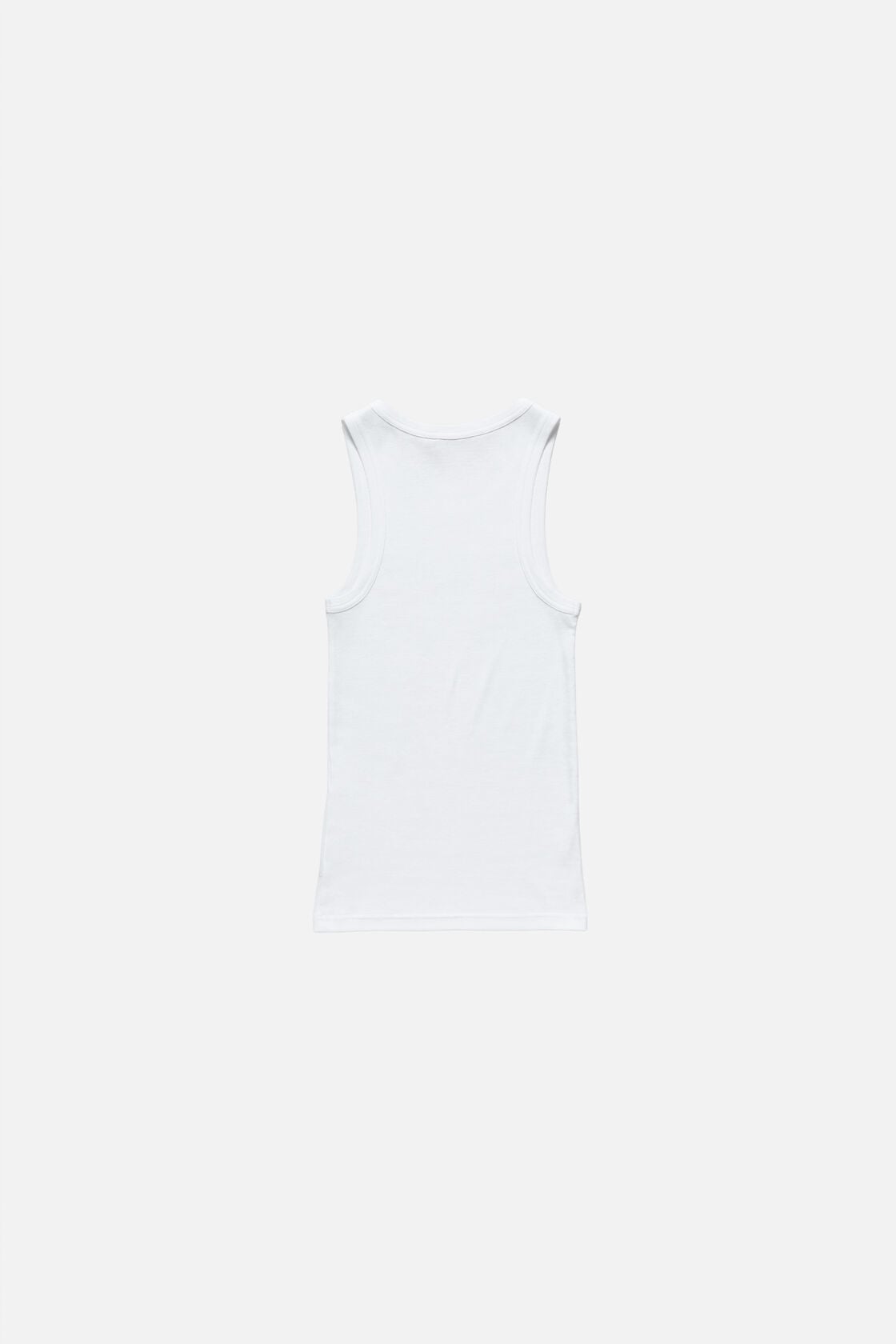 Tank top with logo, White, 2000x