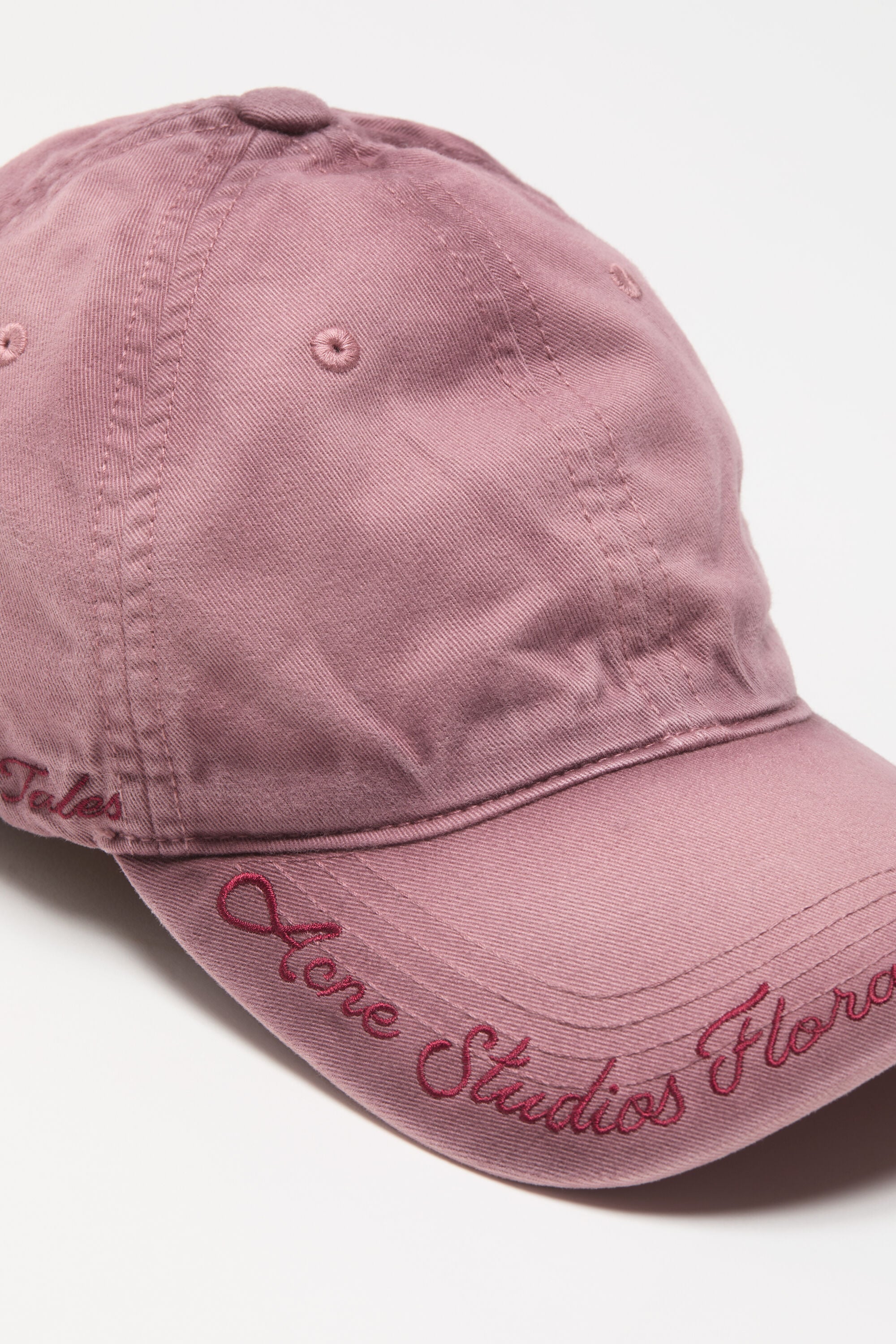 Acne Studios - Logo cap - Mauve pink