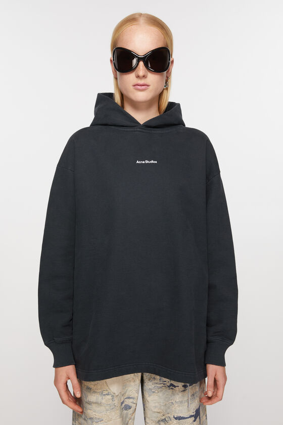 Acne Studios - Logo hooded sweatshirt - Black