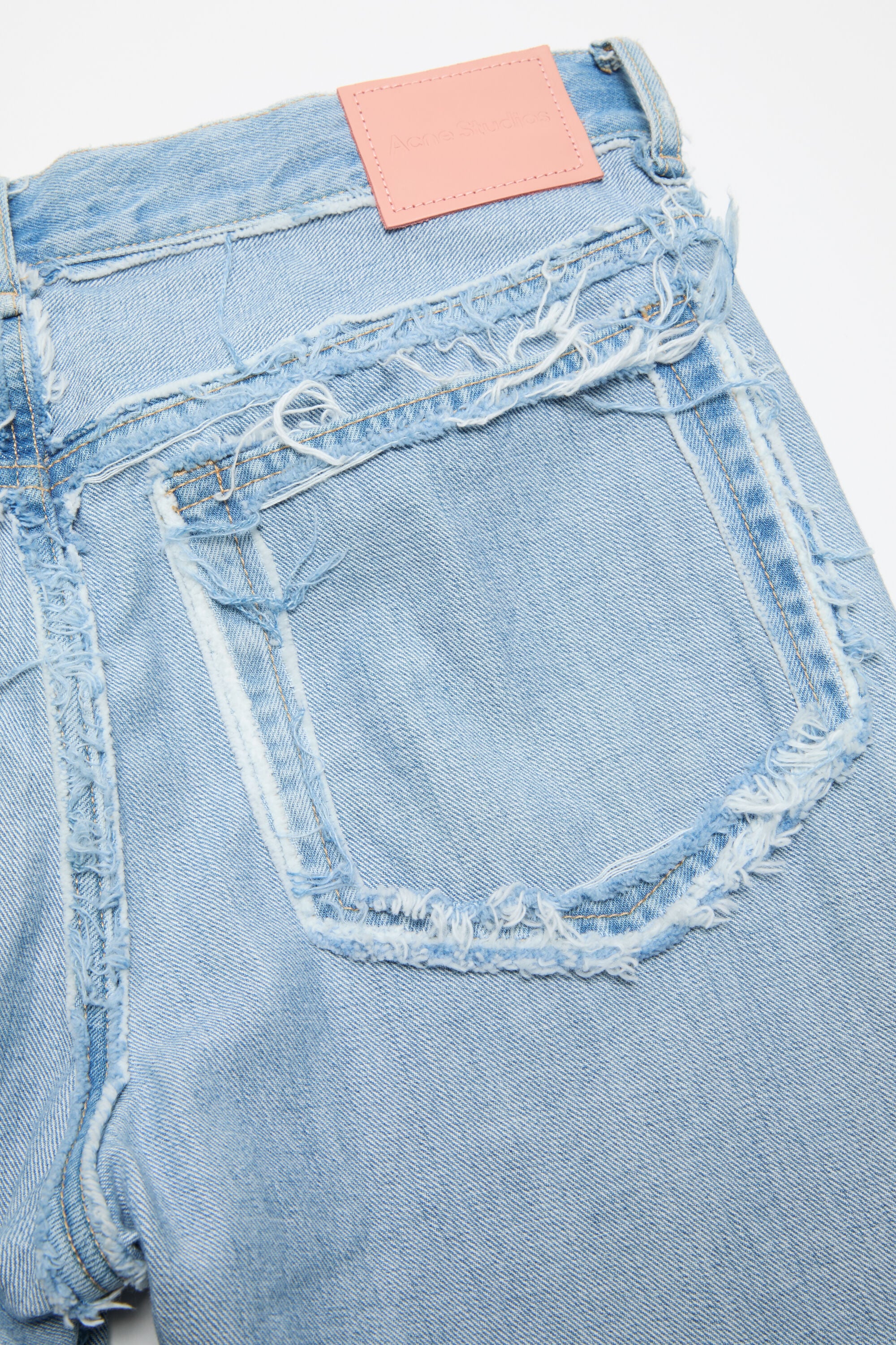 Acne Studios - Frayed denim jeans - Light blue
