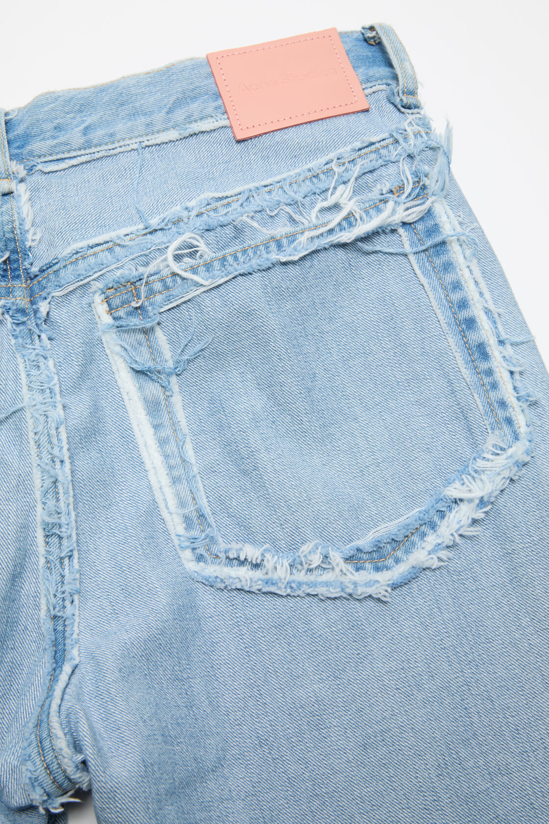 Frayed denim jeans, Light blue, 2000x