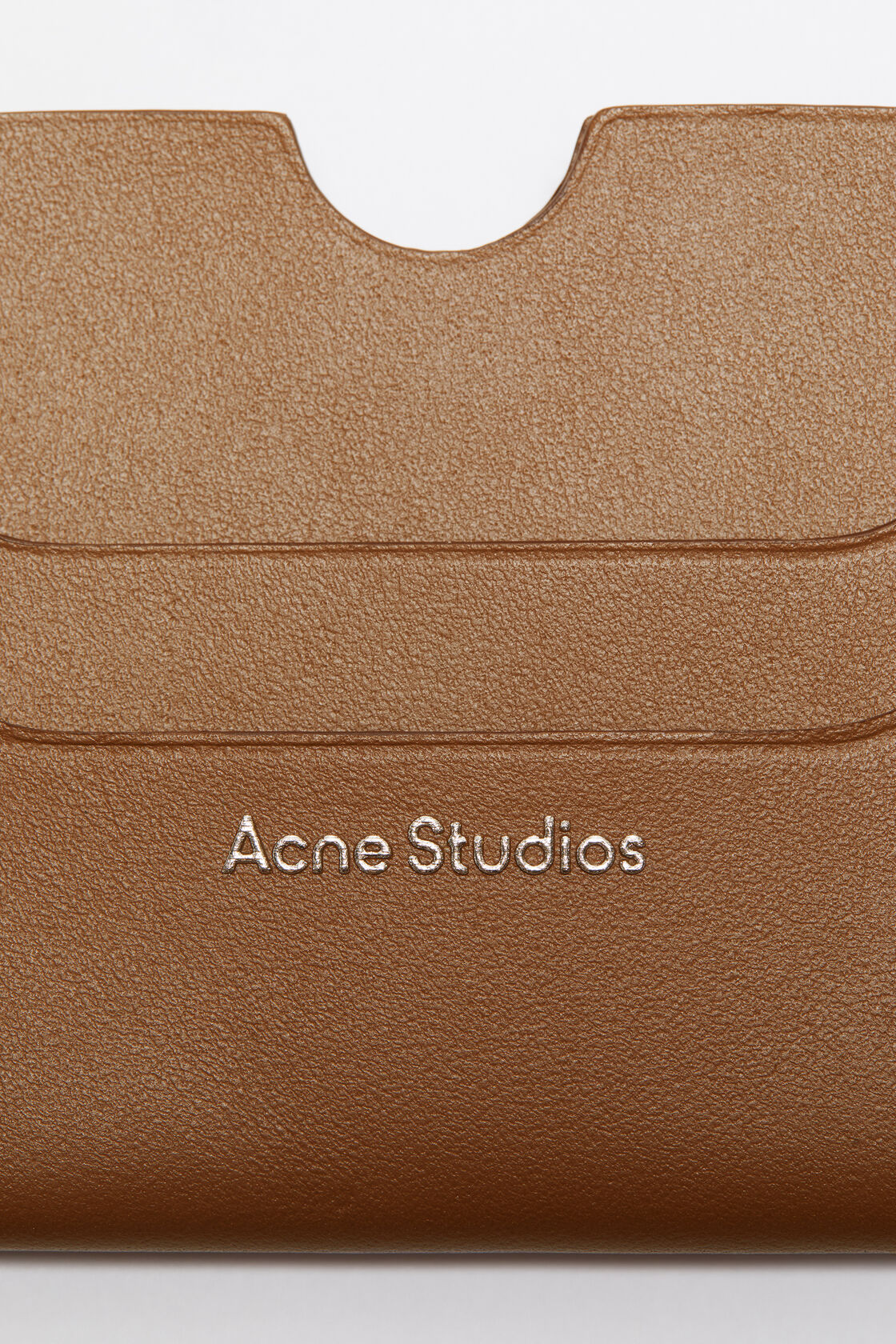 Leather card holder, Camel brown, 2000x