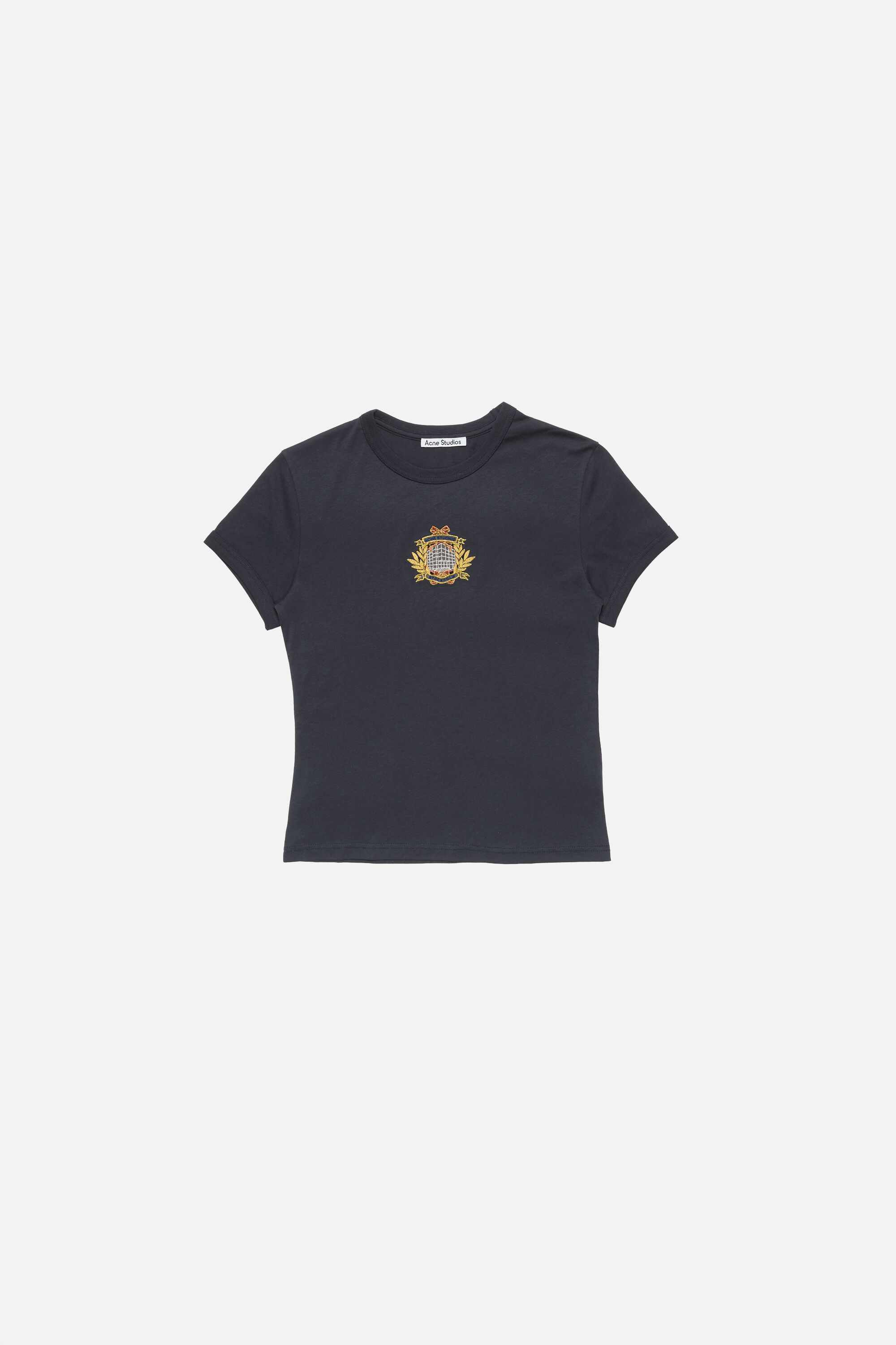 Acne Studios - Crest logo t-shirt - Dark Blue