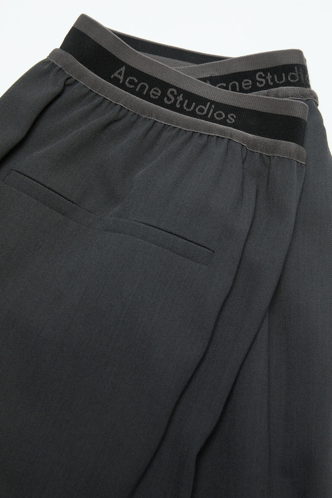 Logo tape trousers, Charcoal Grey, 2000x