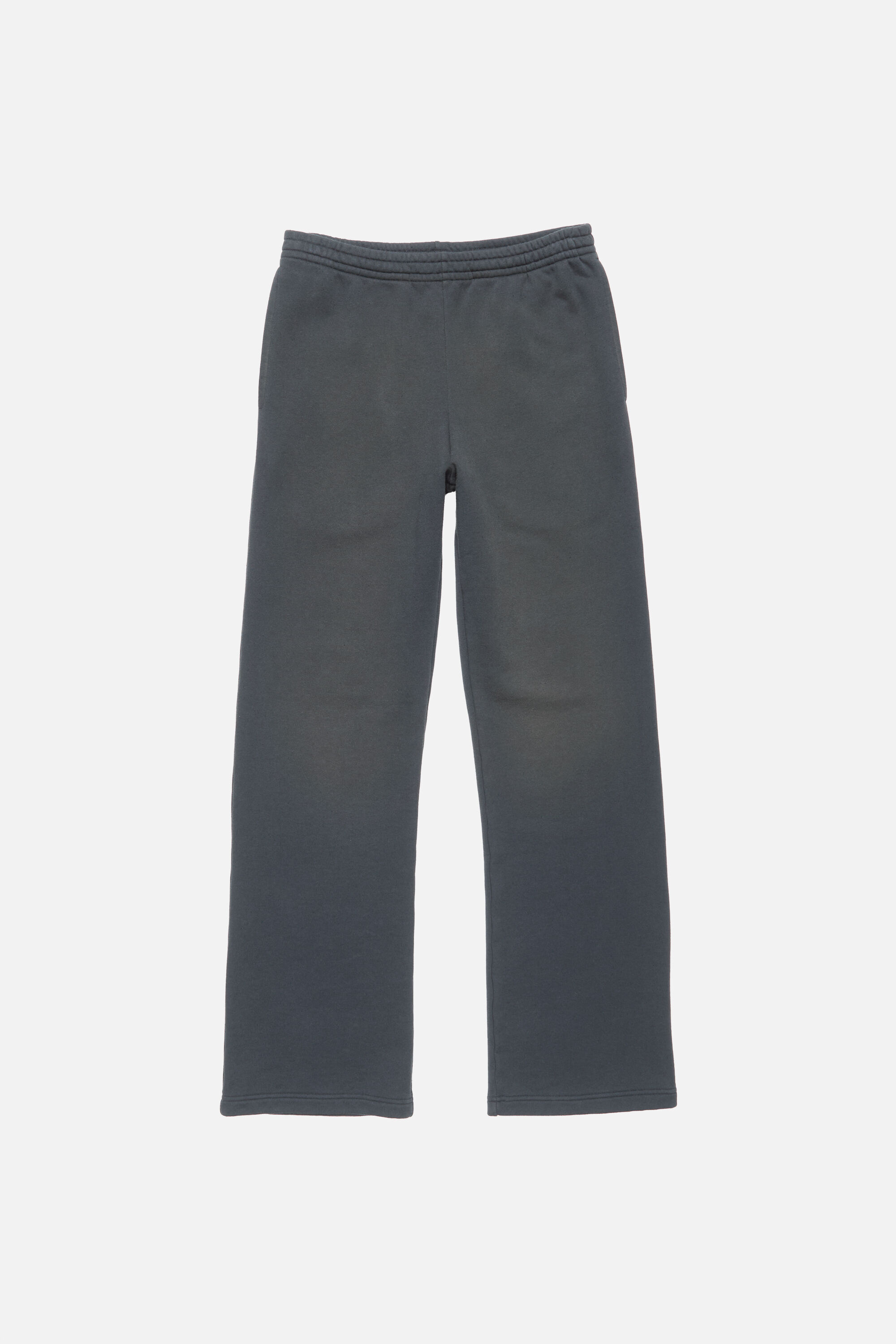 Acne Studios - Fleece trousers with stamp logo - Faded black