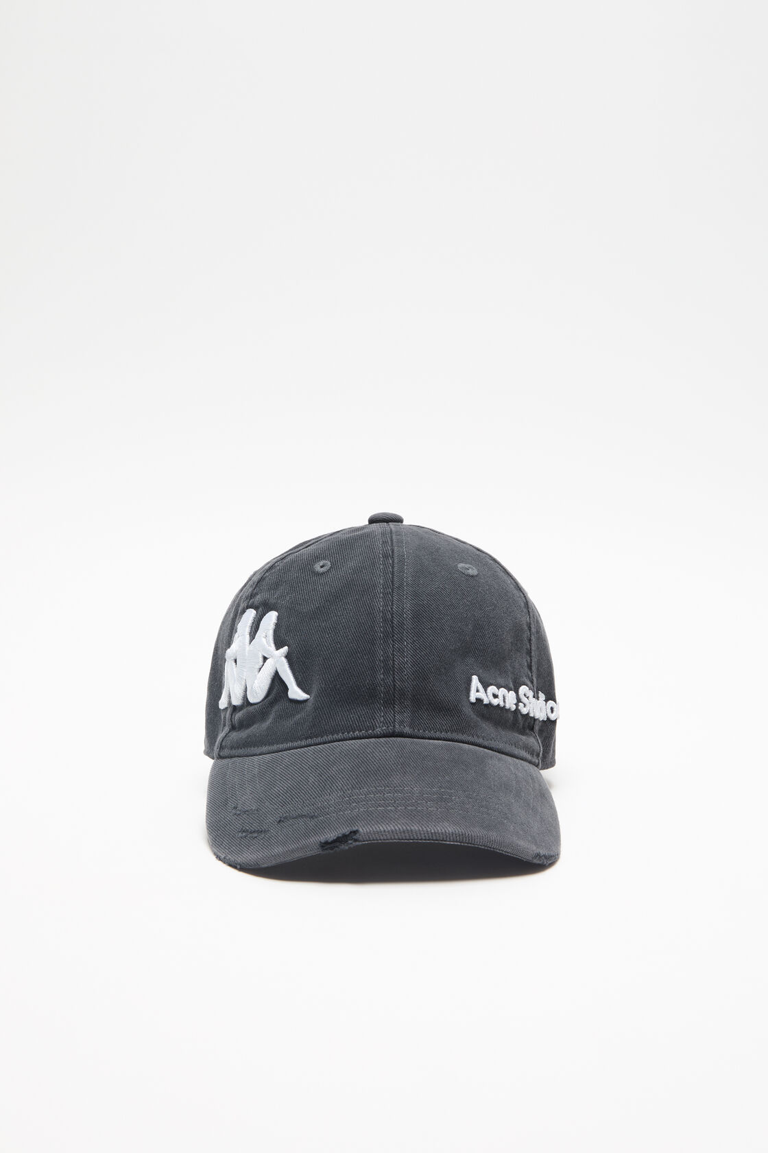Twill logo cap - Acne Studios x Kappa, Black, 2000x