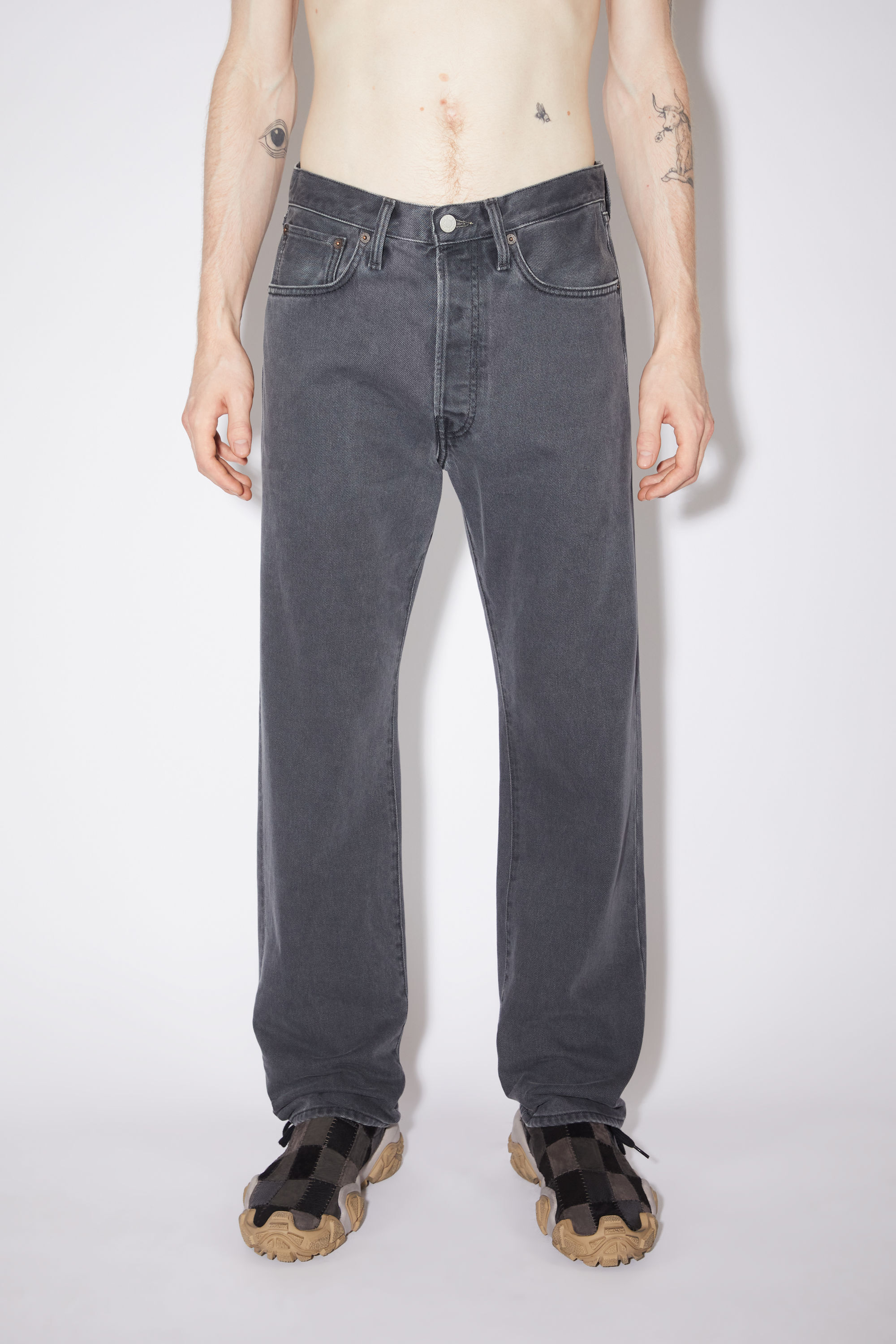 아크네 스튜디오 Acne Studios Relaxed fit jeans - 2003 - Dark grey/grey