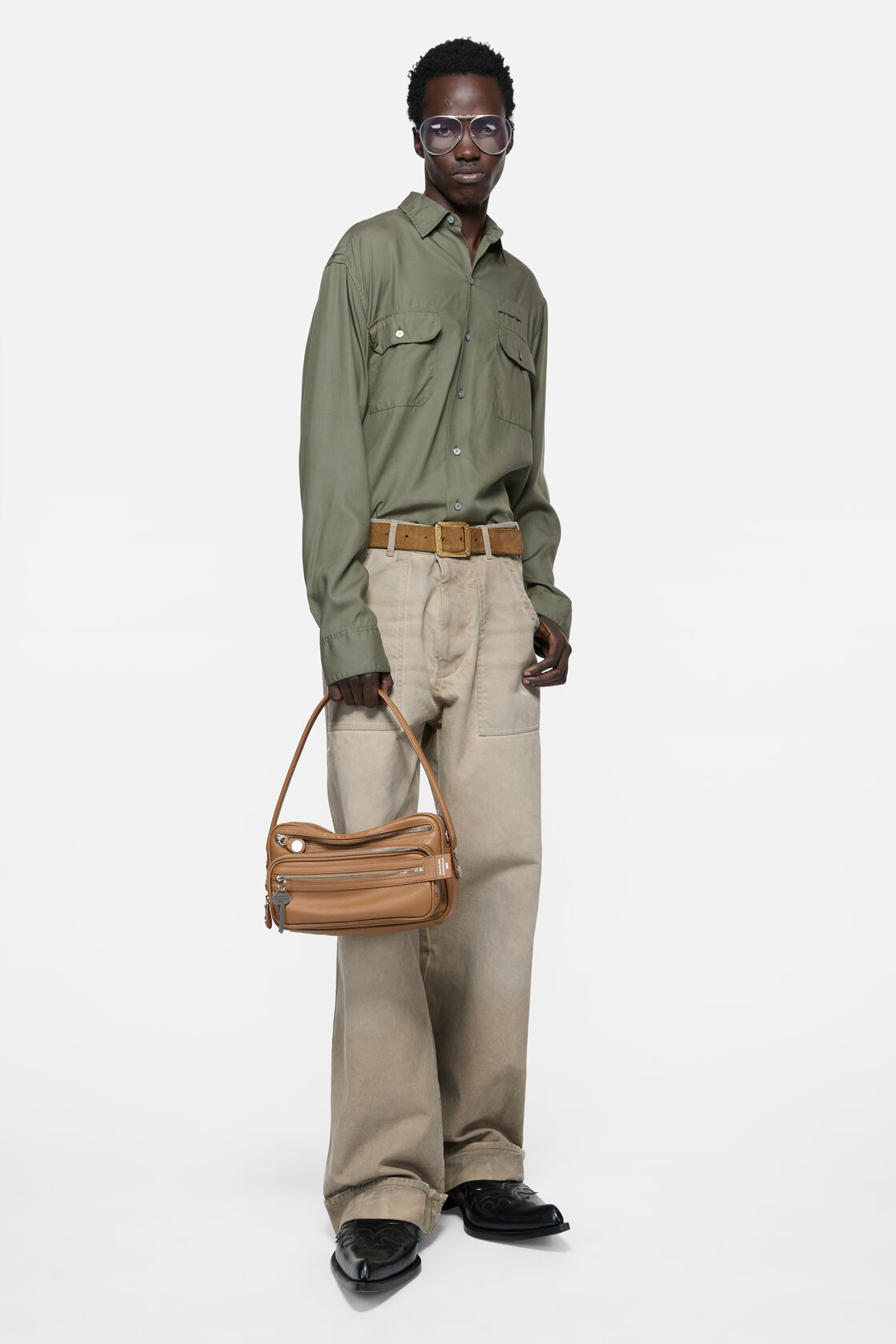 Camero Party Shoulder Bag, Caramel brown, 2000x