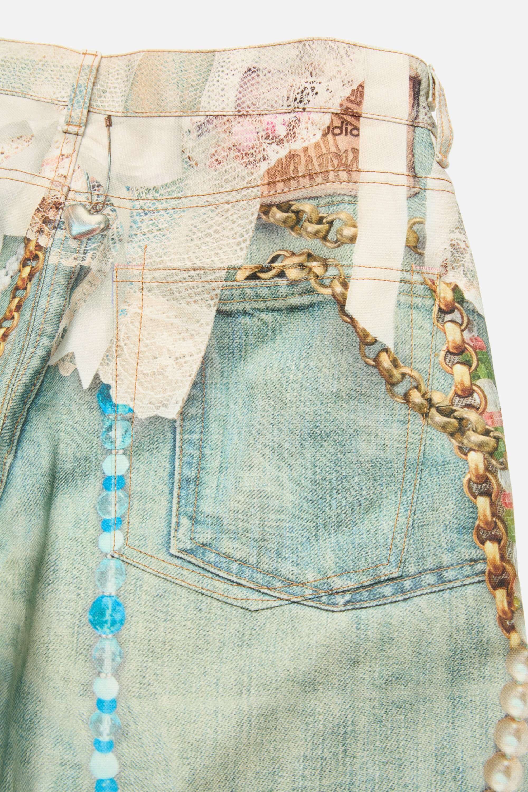 Acne Studios - ルーズフィットジーンズ - 1981 - ホワイト/グリーン