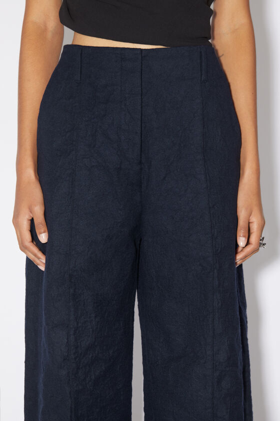 Acne Studios - テーラード ウールブレンドトラウザーズ - ネイビーブルー