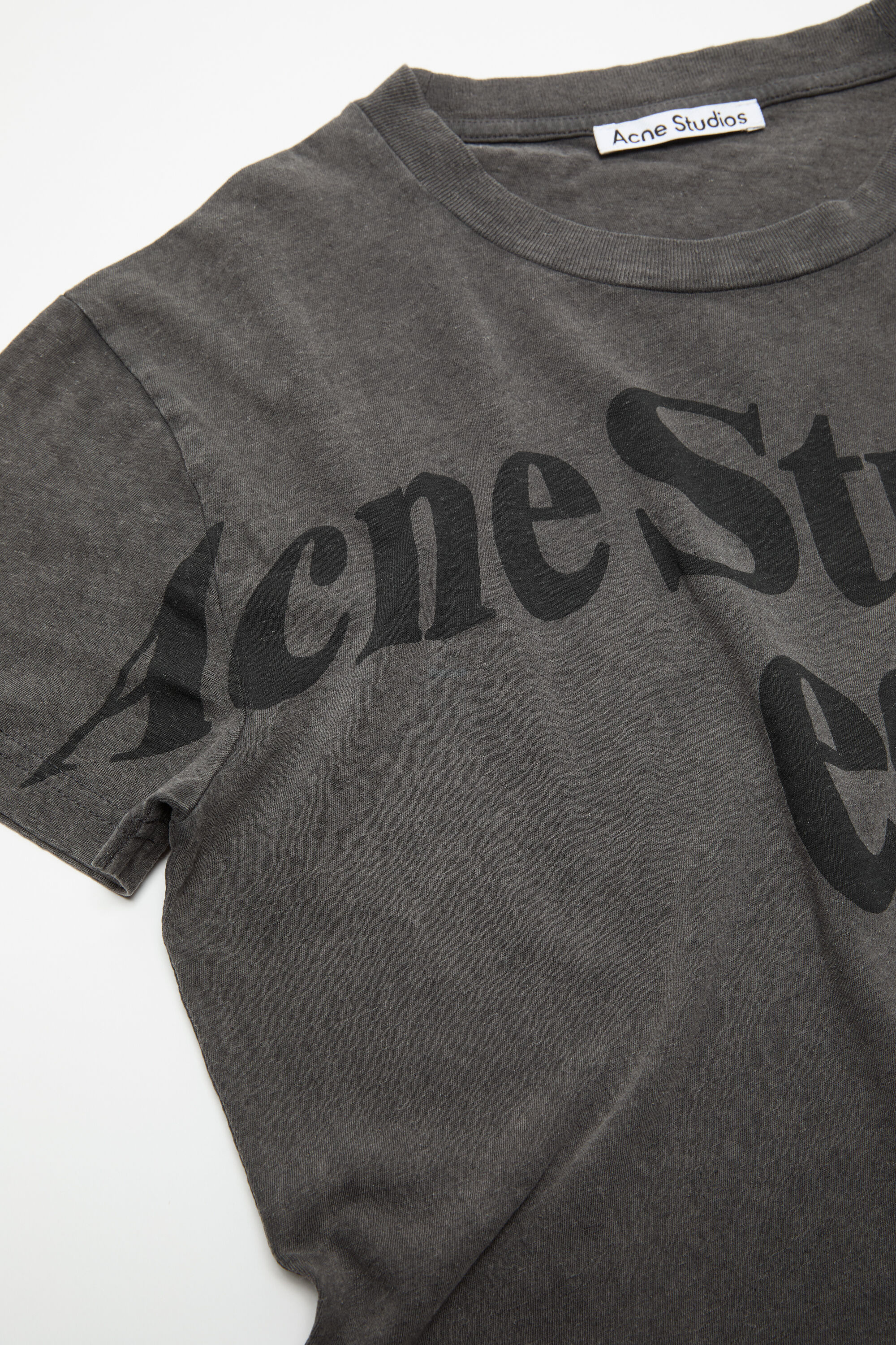 Acne Studios - プロジェクションアートワークTシャツ - オフブラック