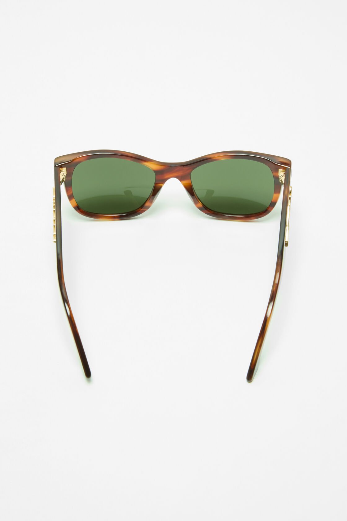Square-frame sunglasses, Brown/gold, 2000x