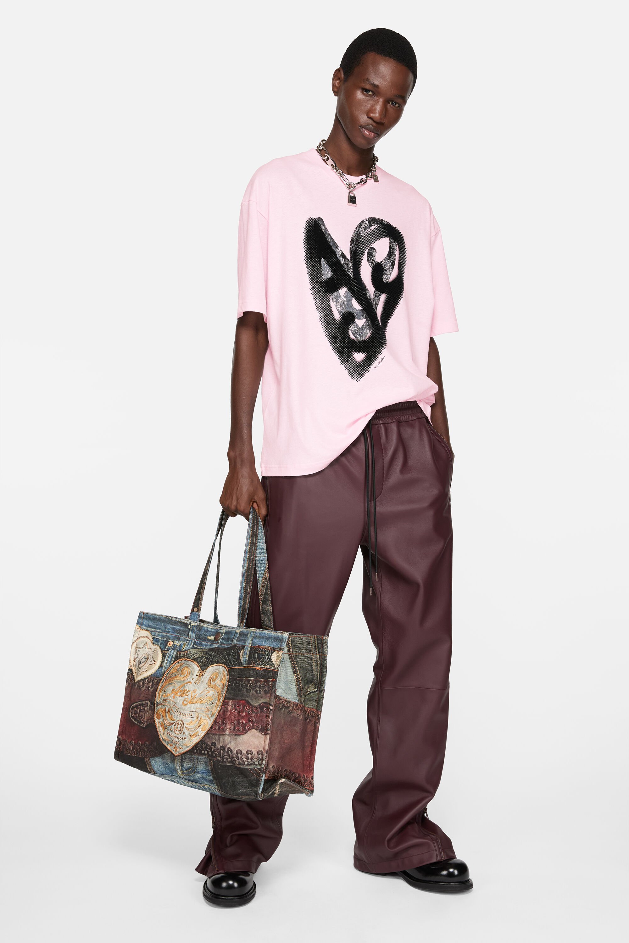 Acne Studios - ロゴTシャツ - ブロッサムピンク