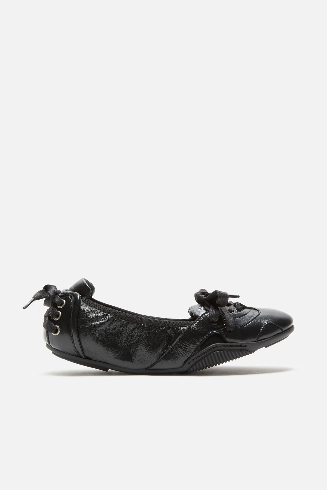 Lace-up leather shoes, Black, 2000x