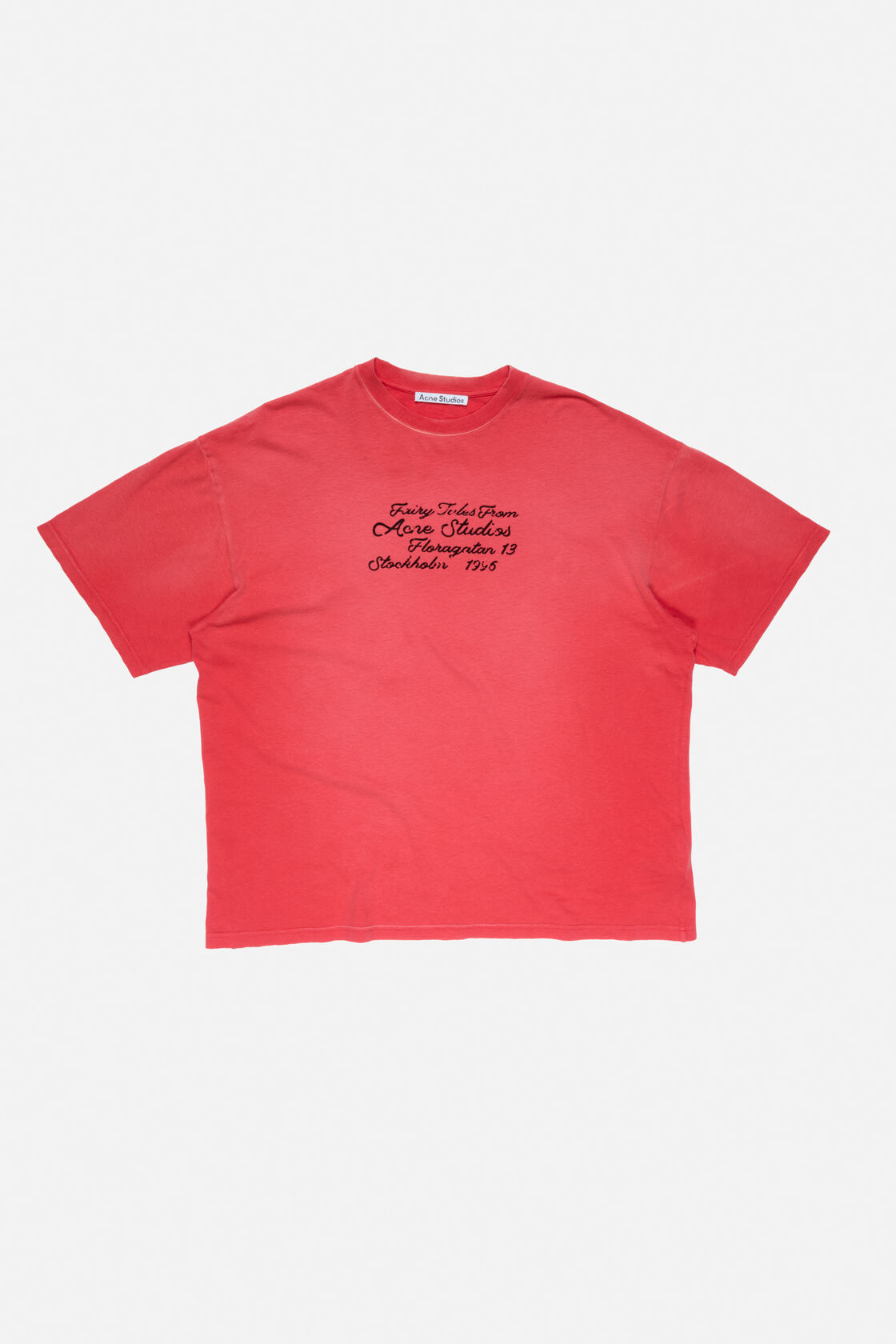 로고 티셔츠, 브라이트 레드, 2000x