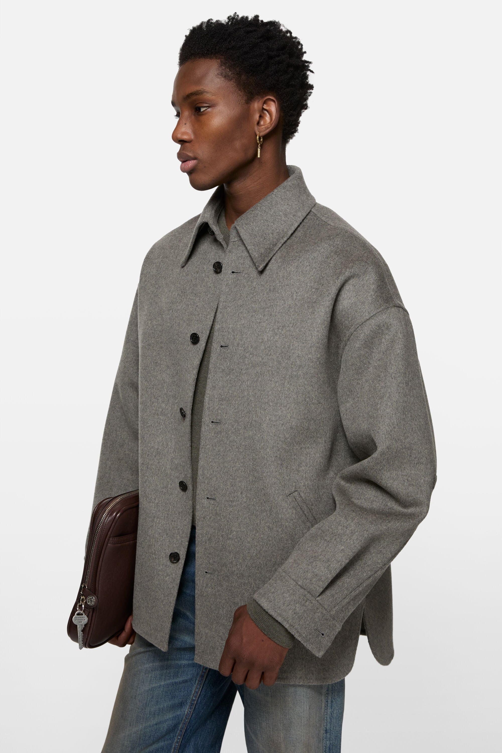 Acne Studios - カシミヤブレンドオーバーシャツ - ヴィンテージグレー