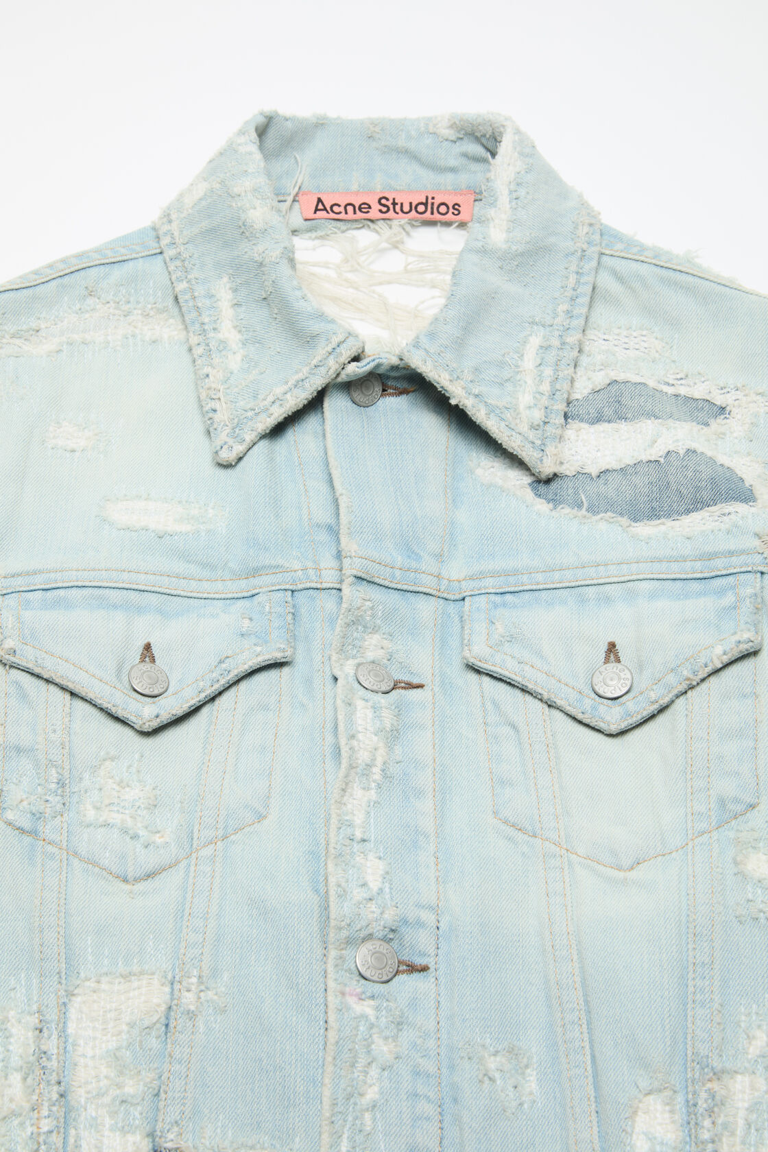 Mended denim jacket, Light blue, 2000x