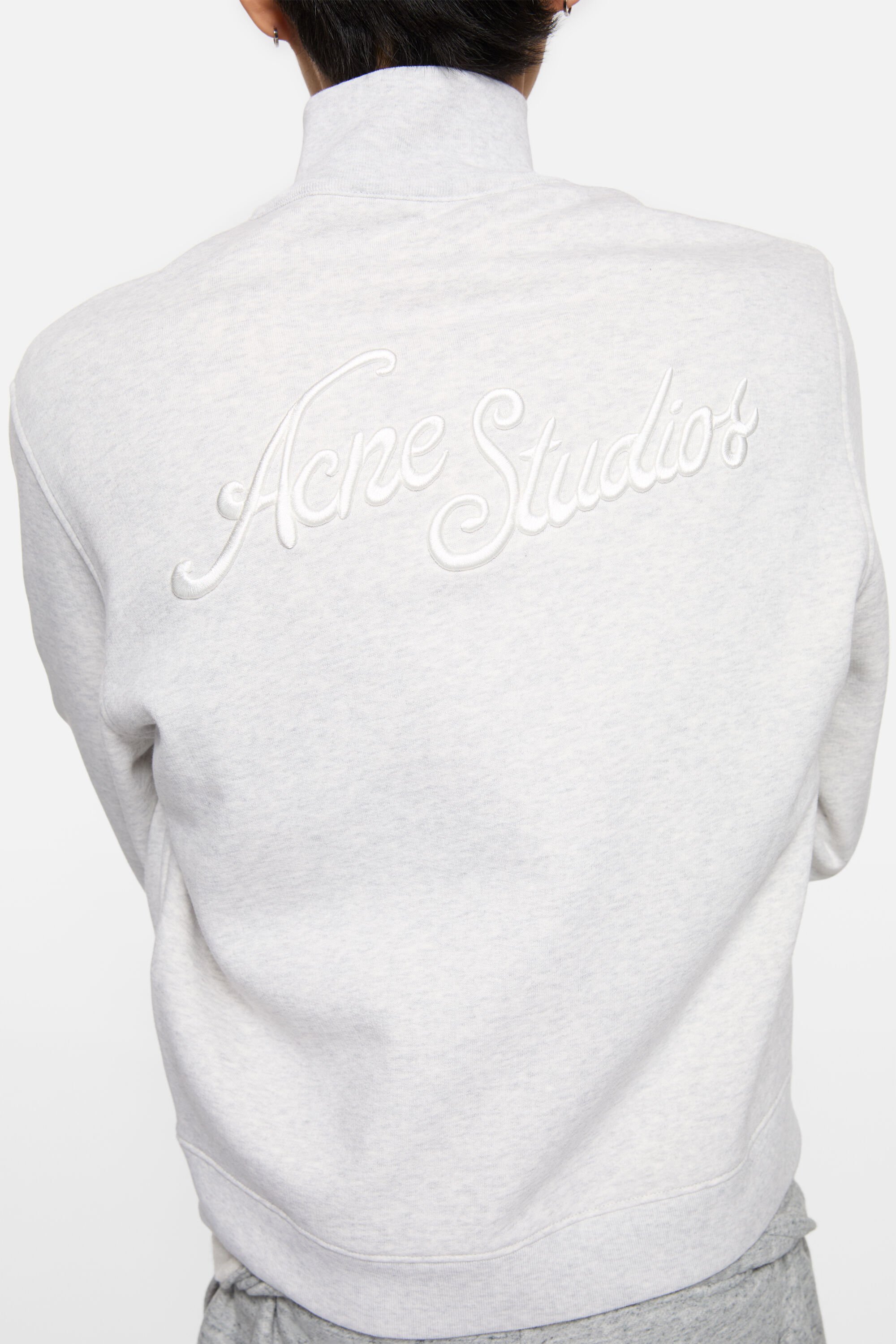 Acne Studios - Zip-up sweatshirt - Pale Grey Melange