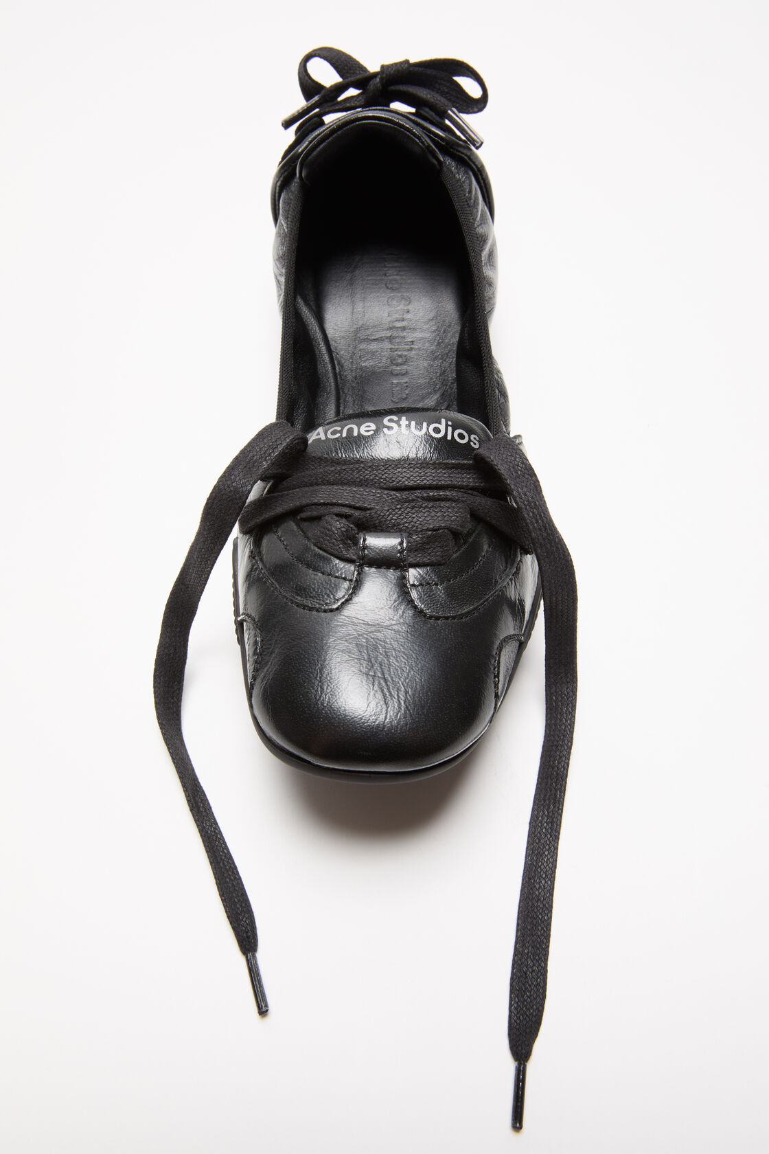 Lace-up leather shoes, Black, 2000x