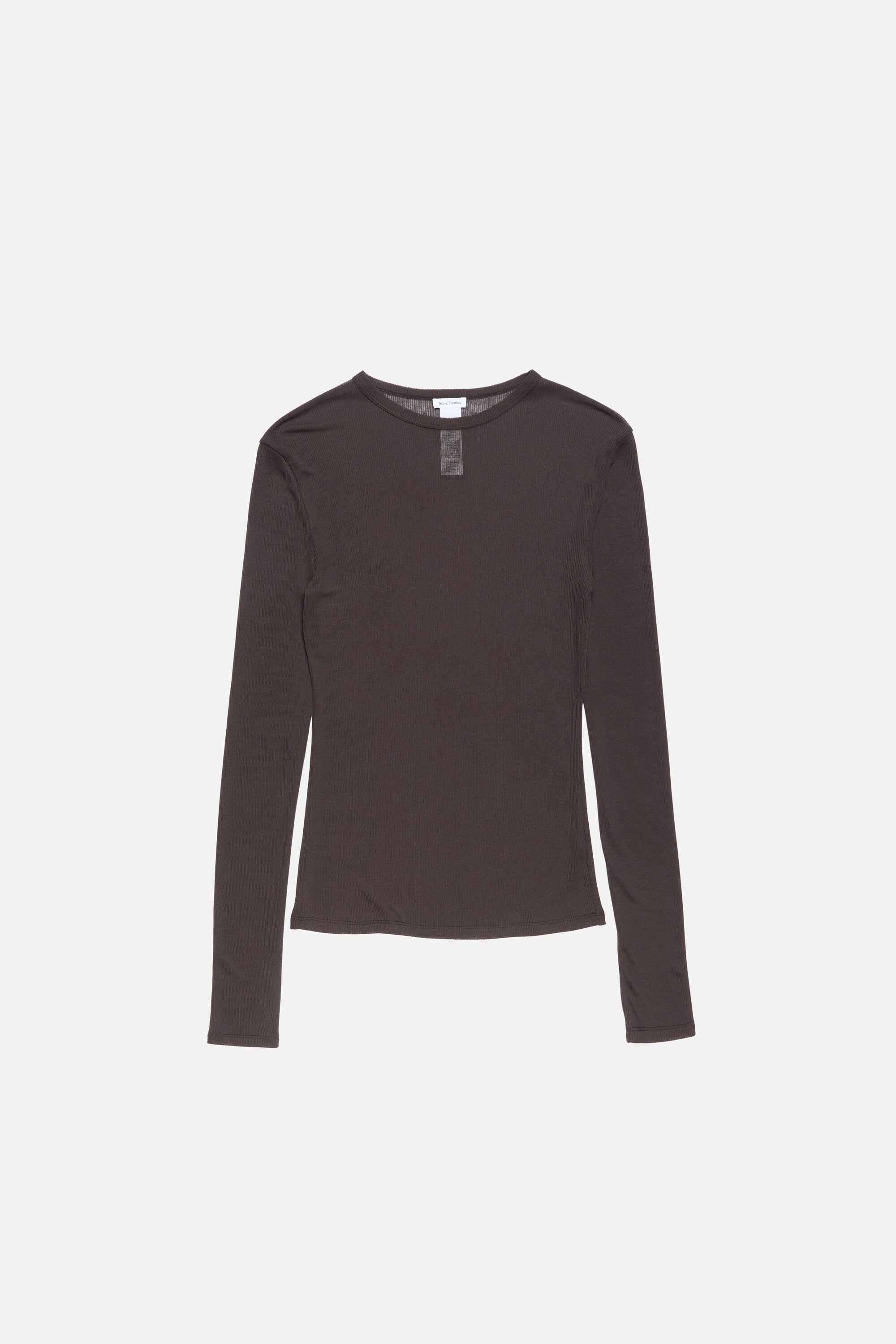 Acne Studios - Thin long-sleeve t-shirt - Dark brown