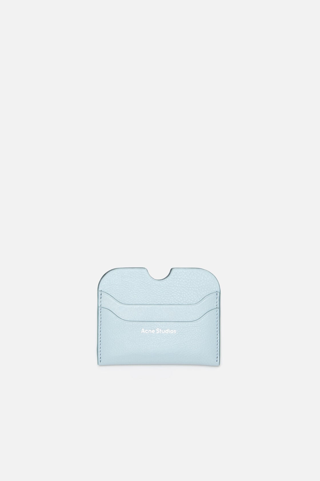 Leather card holder wallet, Dusty blue, 2000x