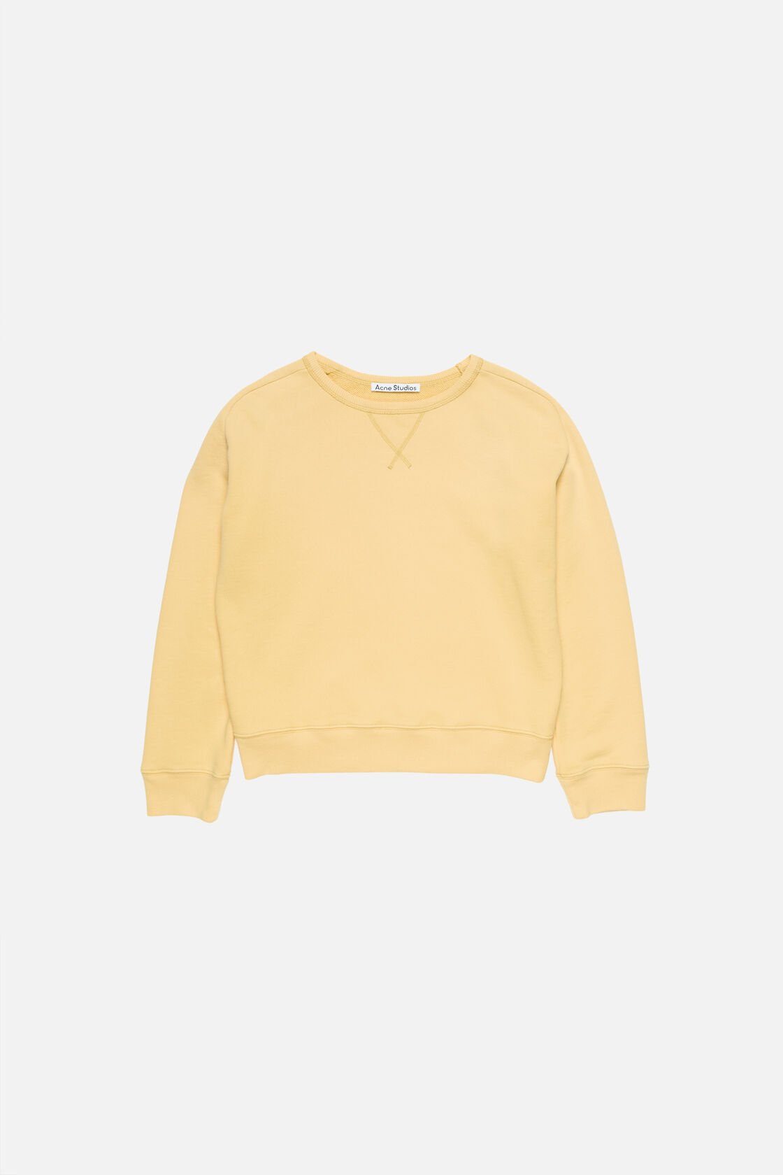 Washed logo sweatshirt, Light yellow, 2000x
