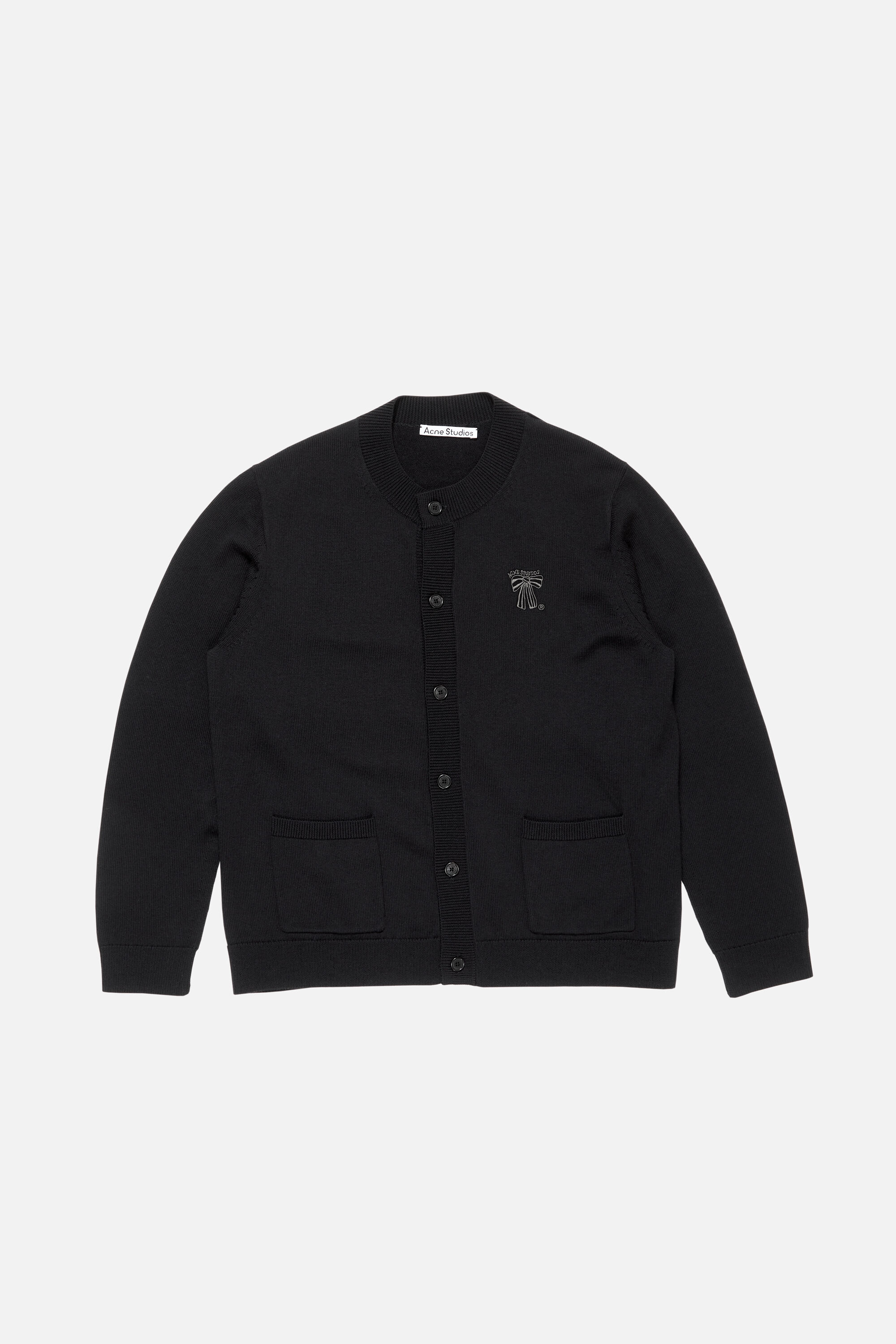 Acne Studios - クルーネックカーディガン - ブラック