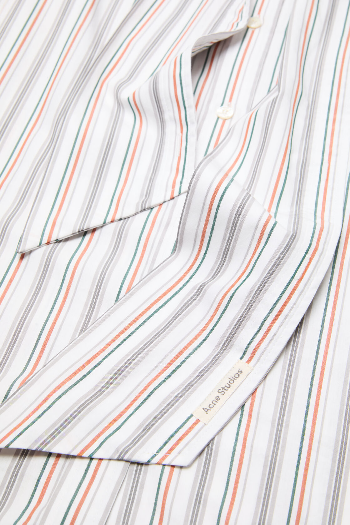 Striped blouse with scarf, Orange/grey, 2000x