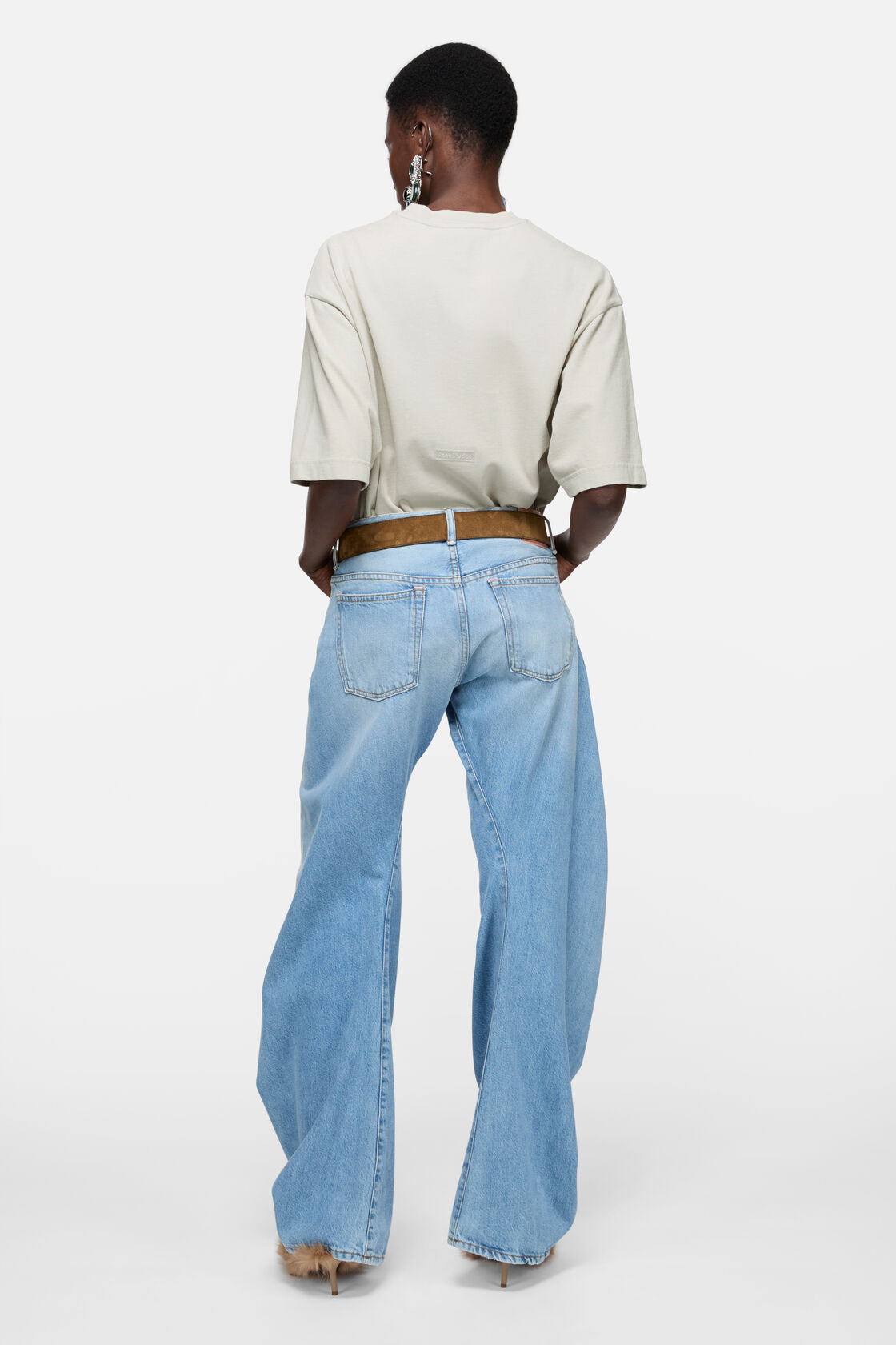 Logo t-shirt - Relaxed fit, Light taupe, 2000x