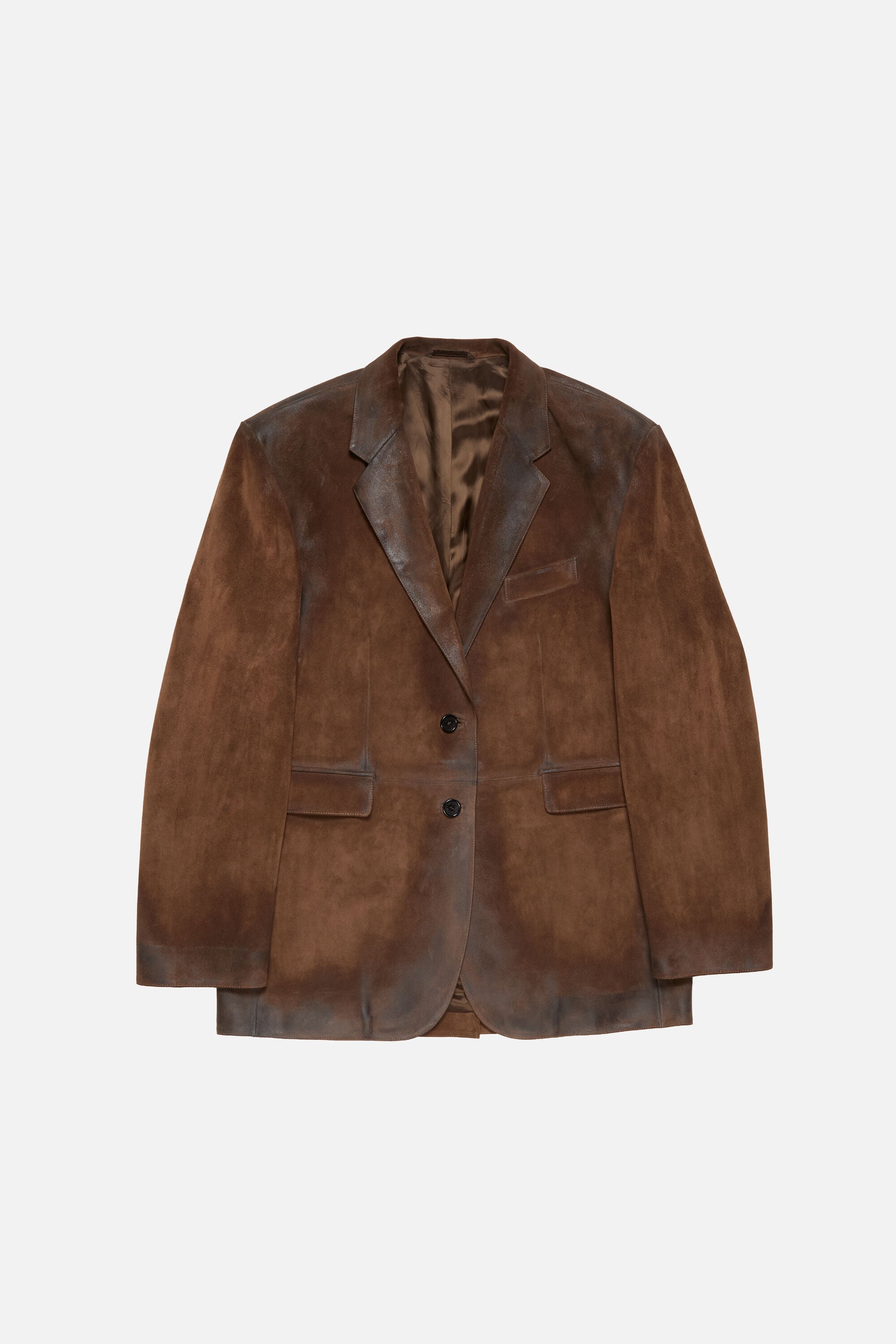 Acne Studios - Suede suit jacket - Cognac brown