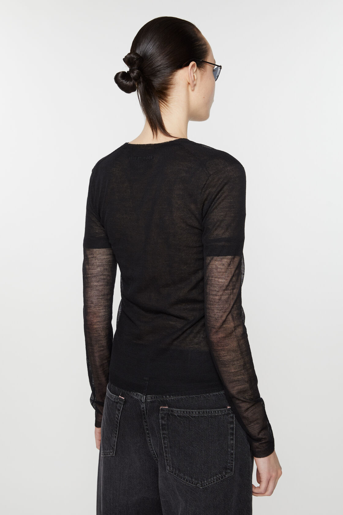 Lightweight cardigan, Black, 2000x