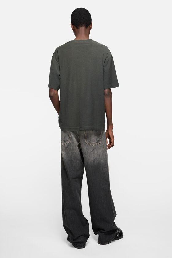 Acne Studios - ロゴTシャツ - リラックスフィット - フェイデッドブラック