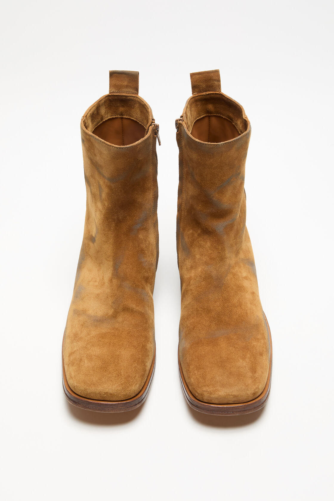 Suede ankle boots, Sand beige, 2000x