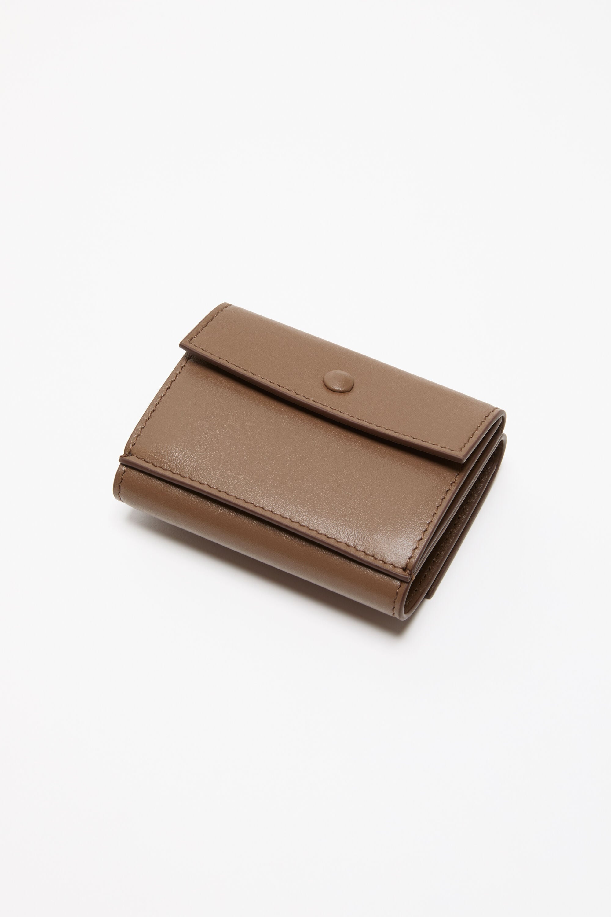 Acne Studios - 3つ折りレザーウォレット - キャメルブラウン