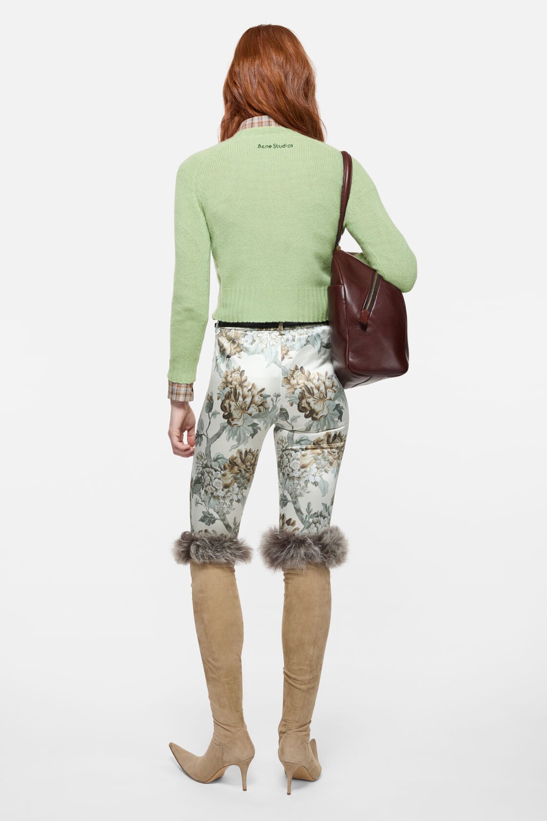 Cashmere sweater, Sage green, 2000x