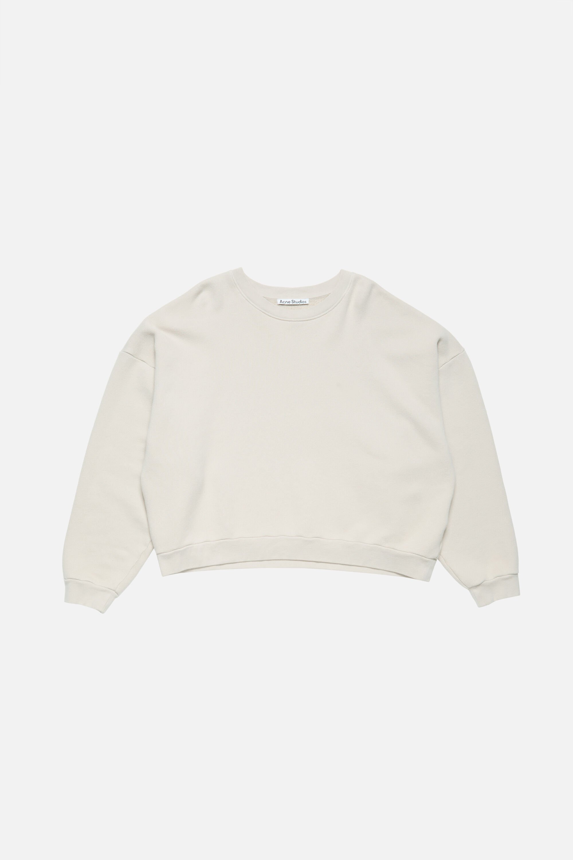 Acne Studios - Rubber logo fleece sweatshirt - Light taupe
