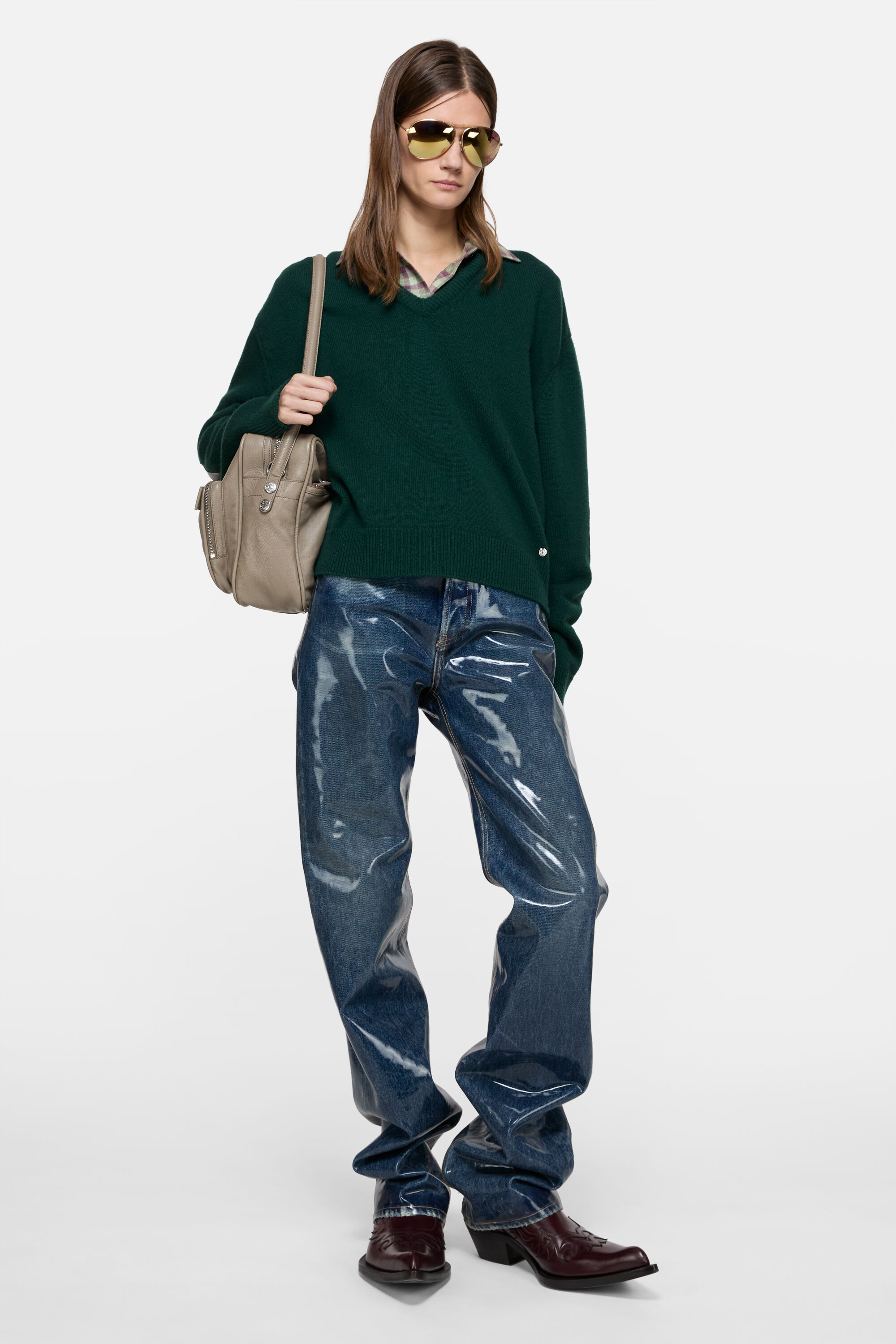 WOOL KNIT WITH CUT-OUT